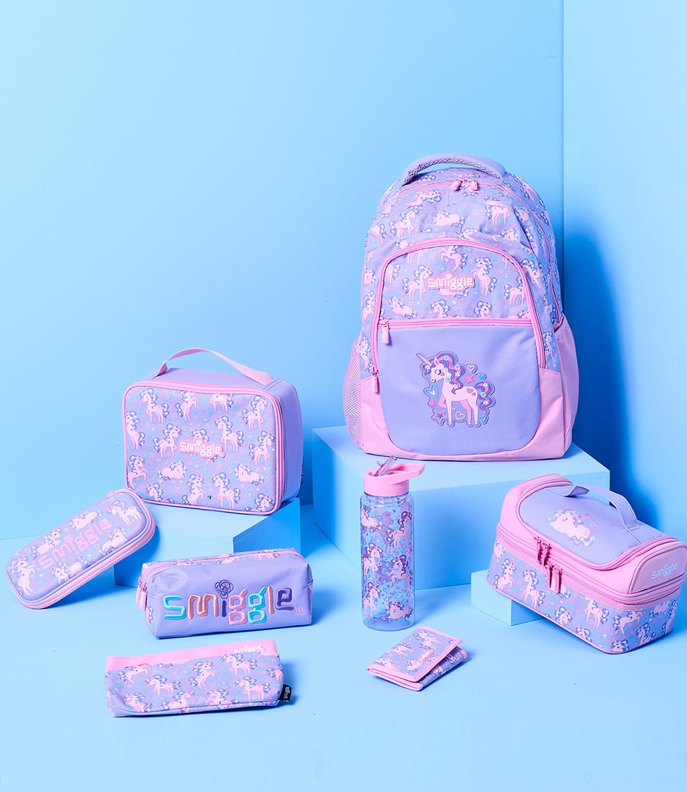 Smiggle - Our best selling Sky backpack features glitter panels and 3D  unicorn wings 🦄 perfect for school or sleepovers!