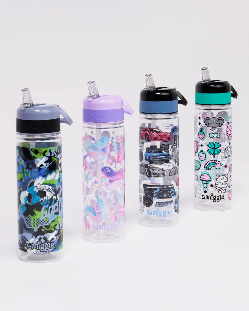 Flip Straw Water Bottles