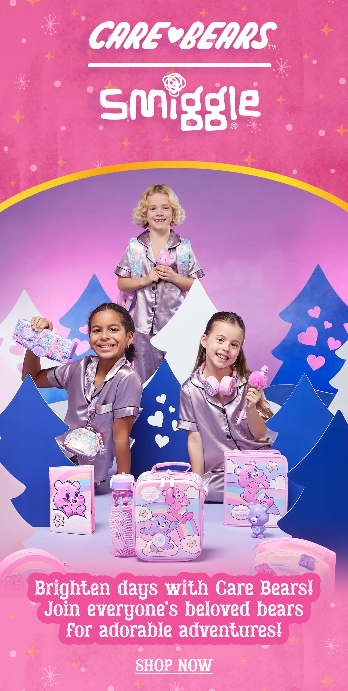 Care Bears | Smiggle. Brighten days with Care Bears! Join everyone's beloved bears for adorable adventures!