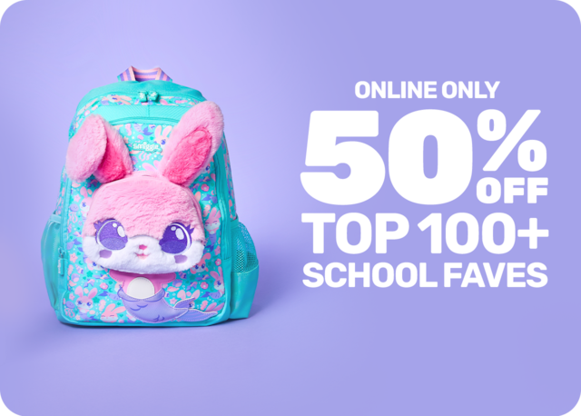 50% off top school faves