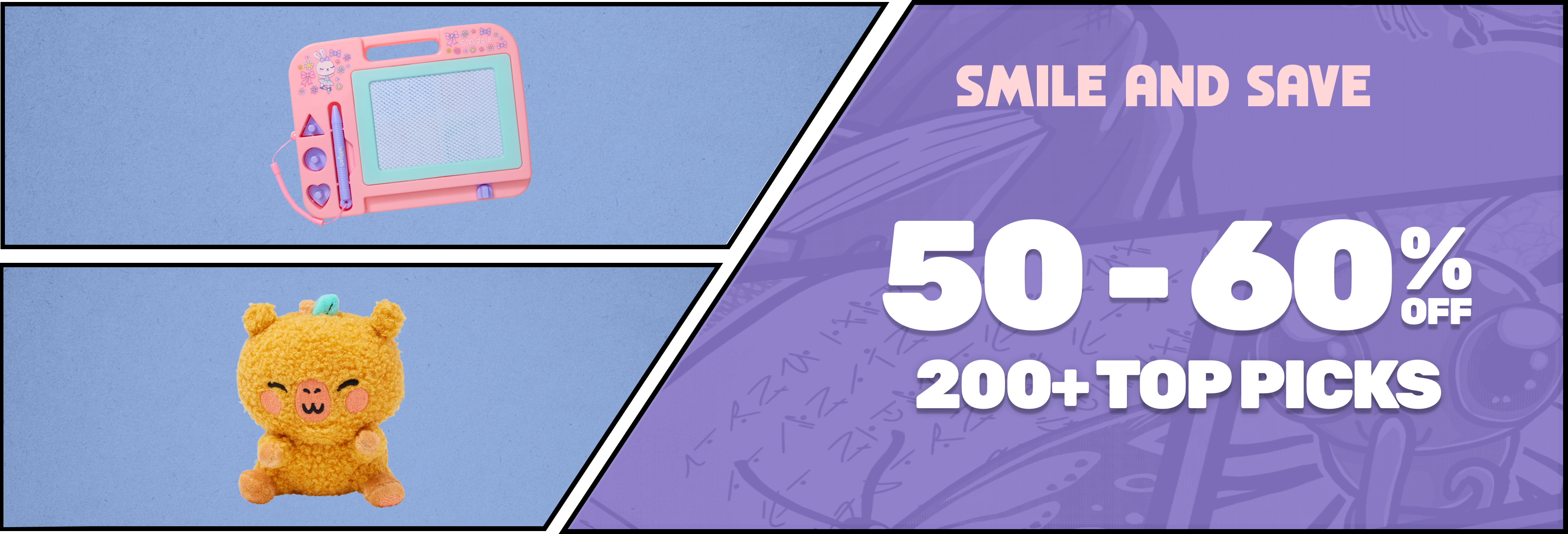 50-60% off 150+ Top Picks