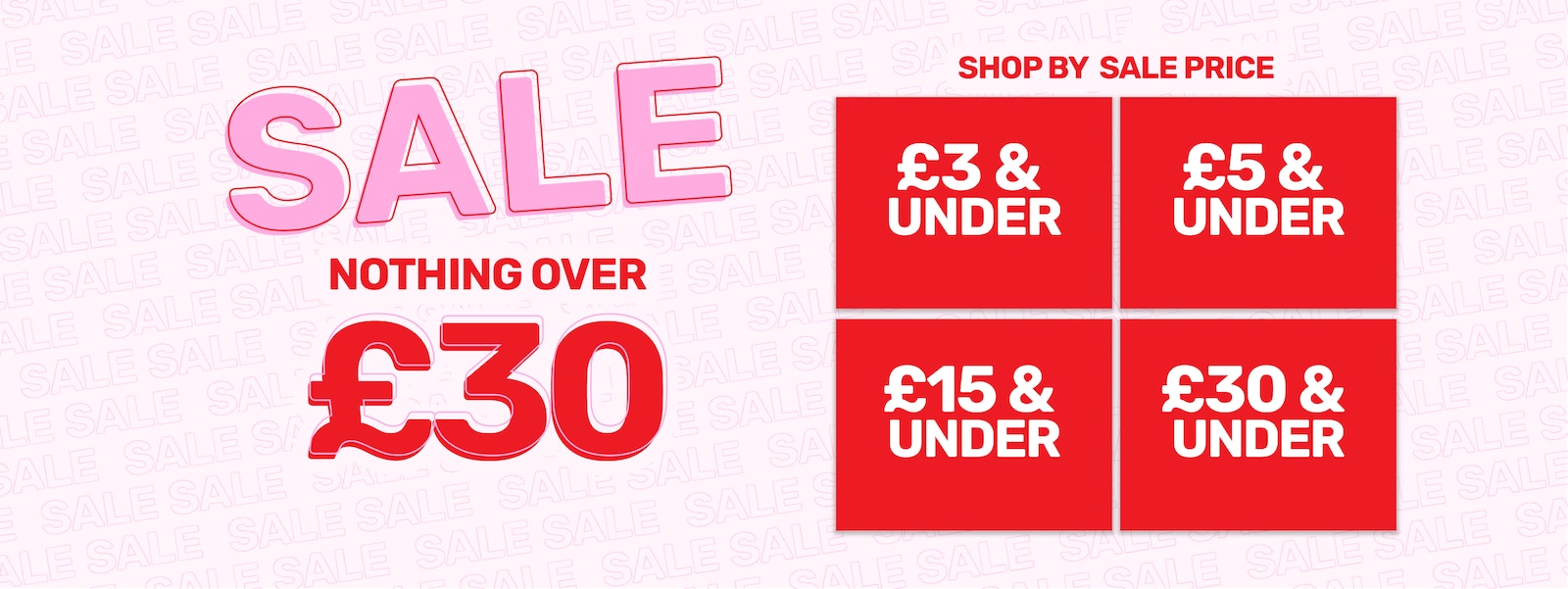Sale - Nothing over £30