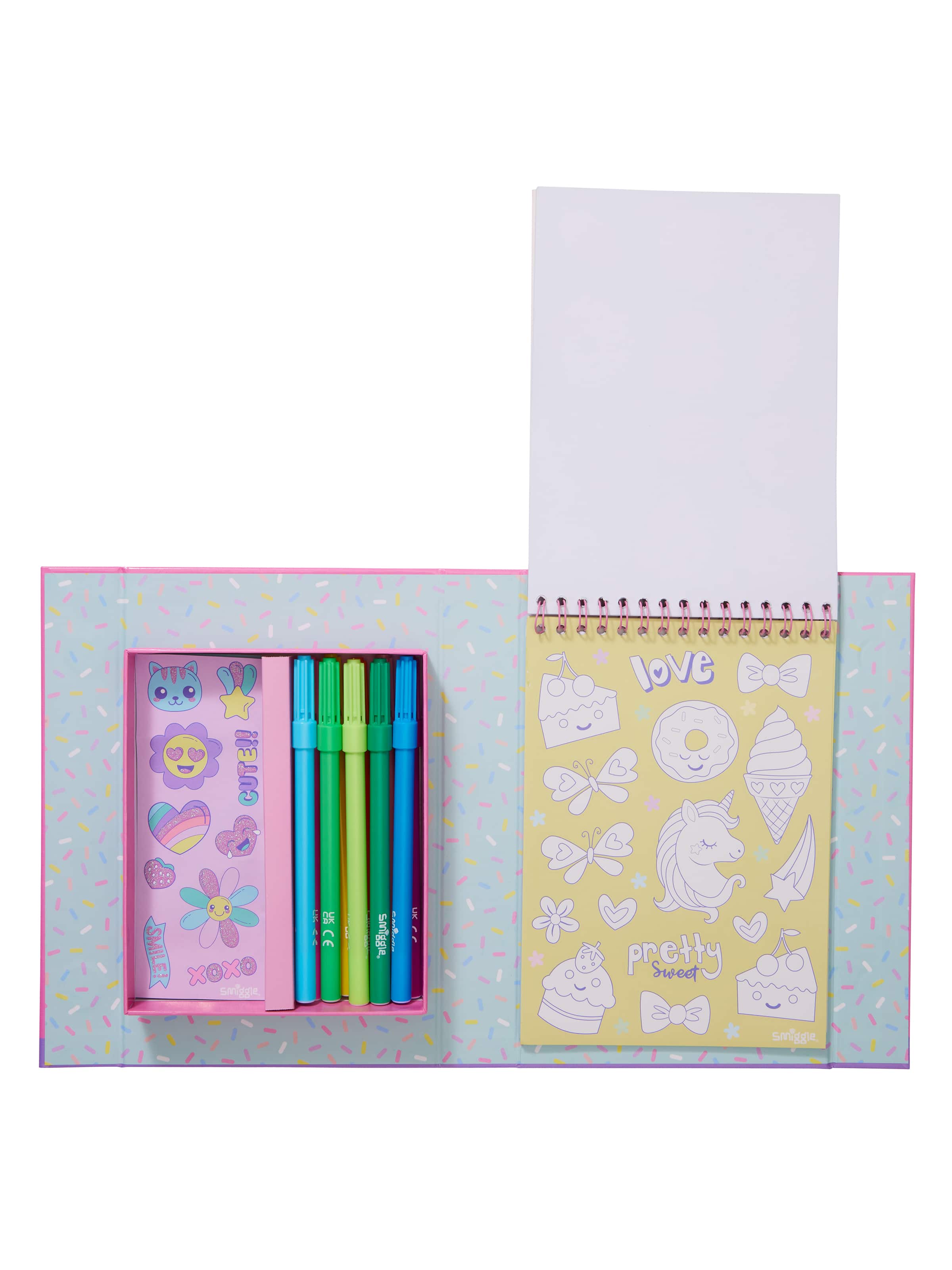 Colour In Stickers Book Activity Box