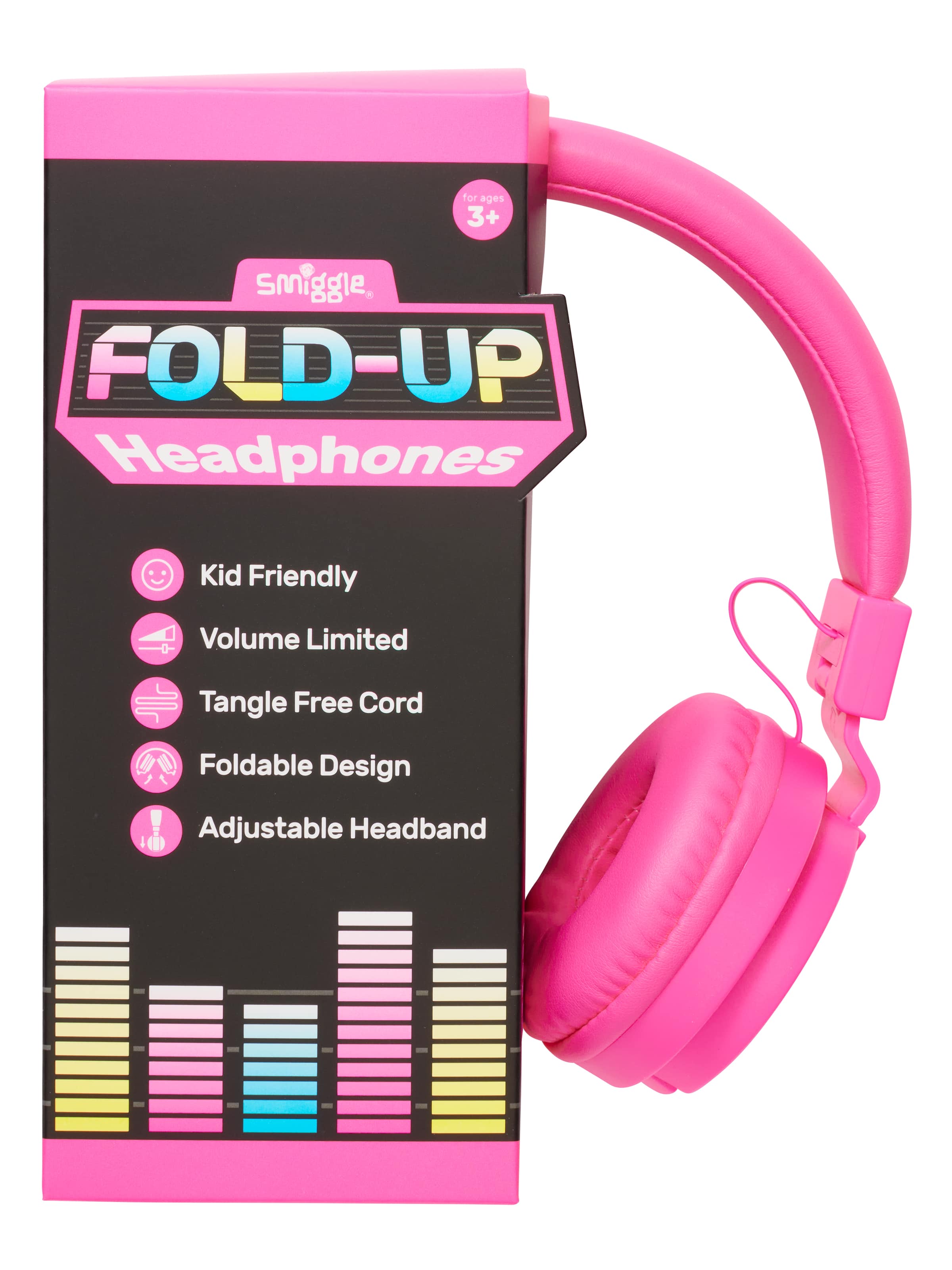 Image for Neon Classic Foldable Headphones from Smiggle
