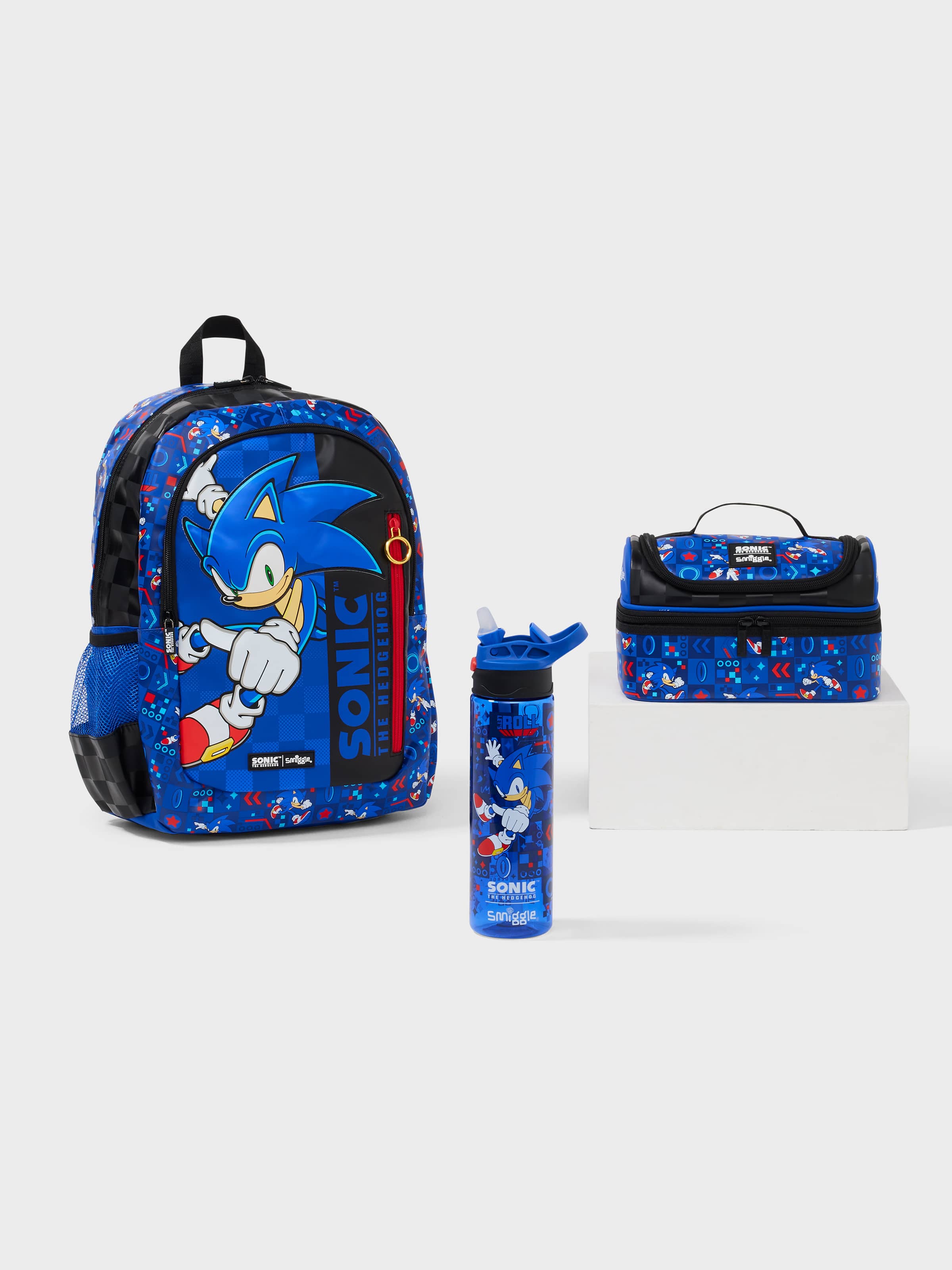 Sonic The Hedgehog Classic 3 Piece Plastic Bottle Bundle