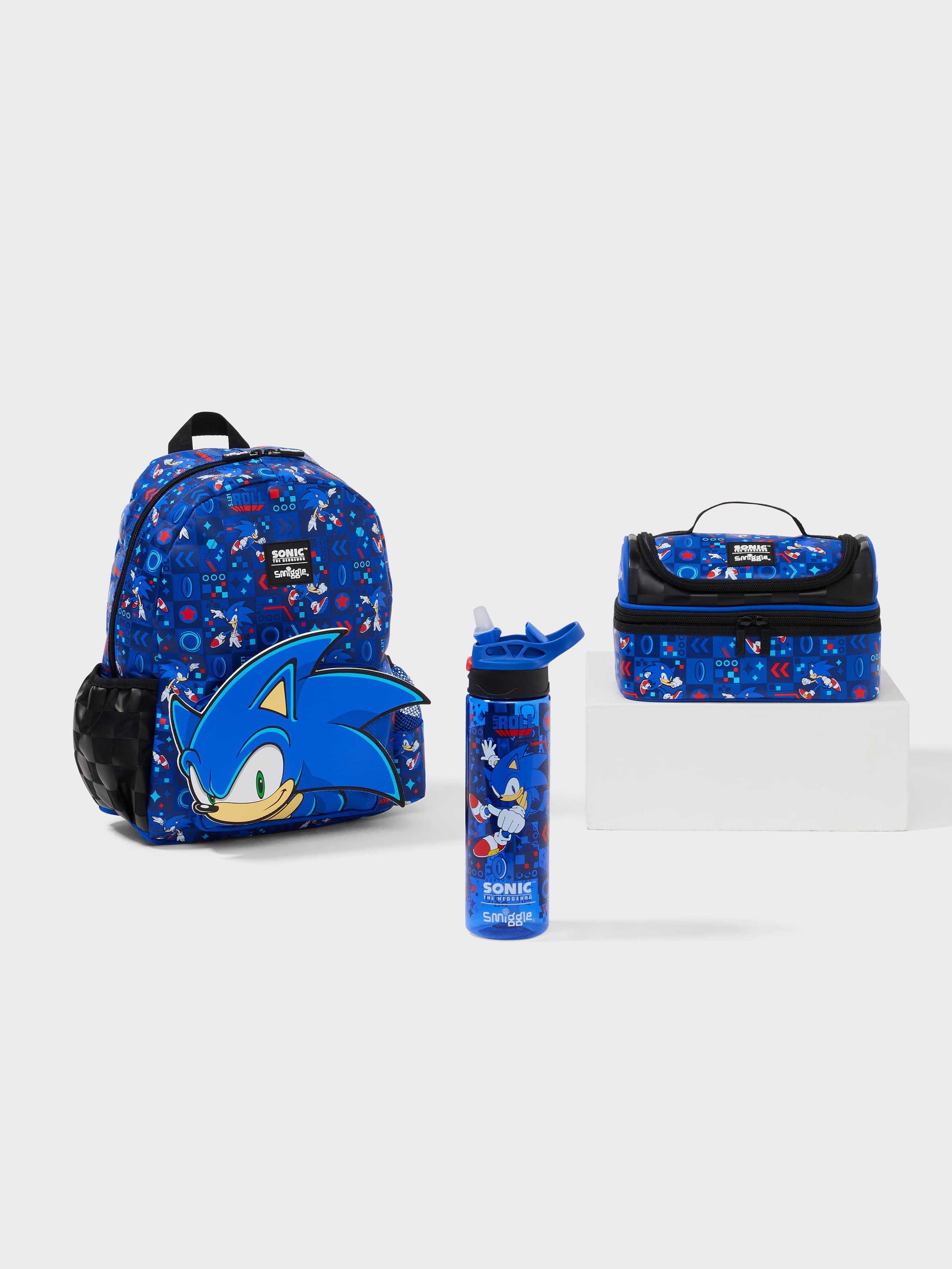 Sonic The Hedgehog Junior 3 Piece Plastic Bottle Bundle