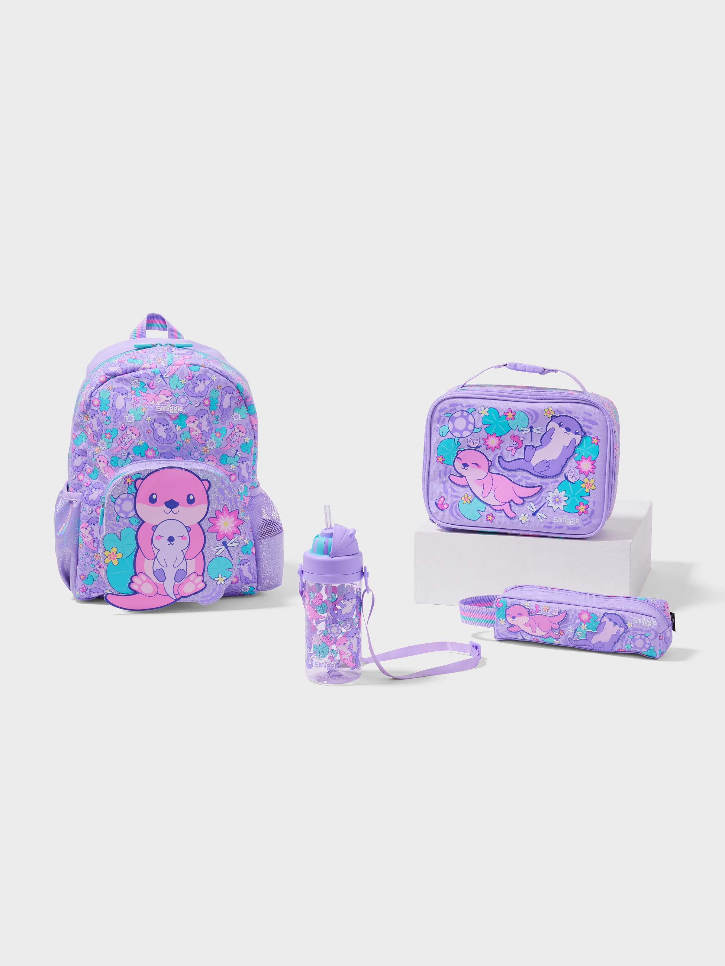Out & About 4 Piece Character Hoodie Backpack Bundle