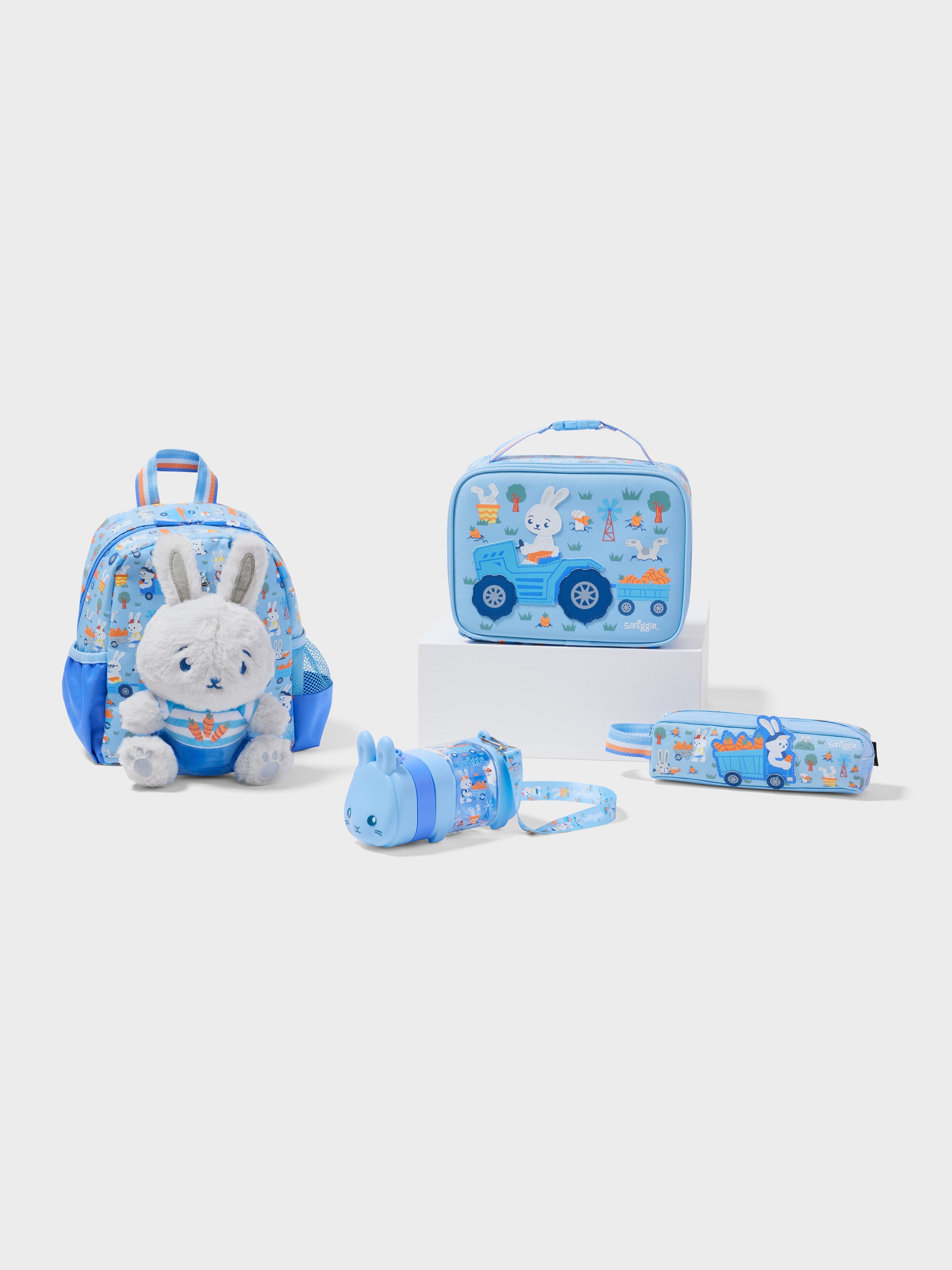 Out & About 4 Piece Teeny Tiny Plush Backpack Bundle
