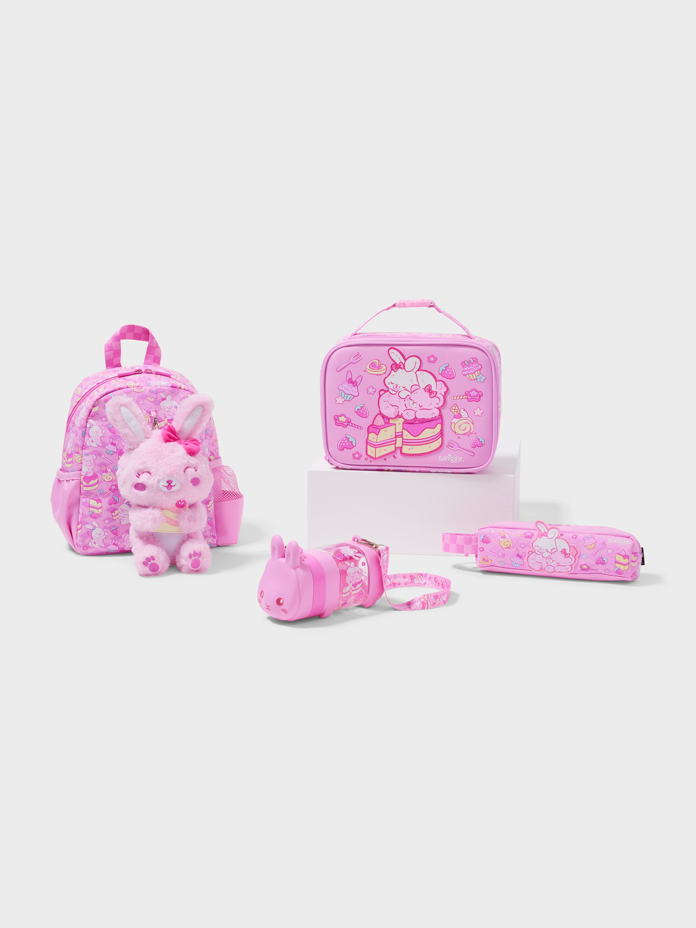 Out & About 4 Piece Teeny Tiny Plush Backpack Bundle