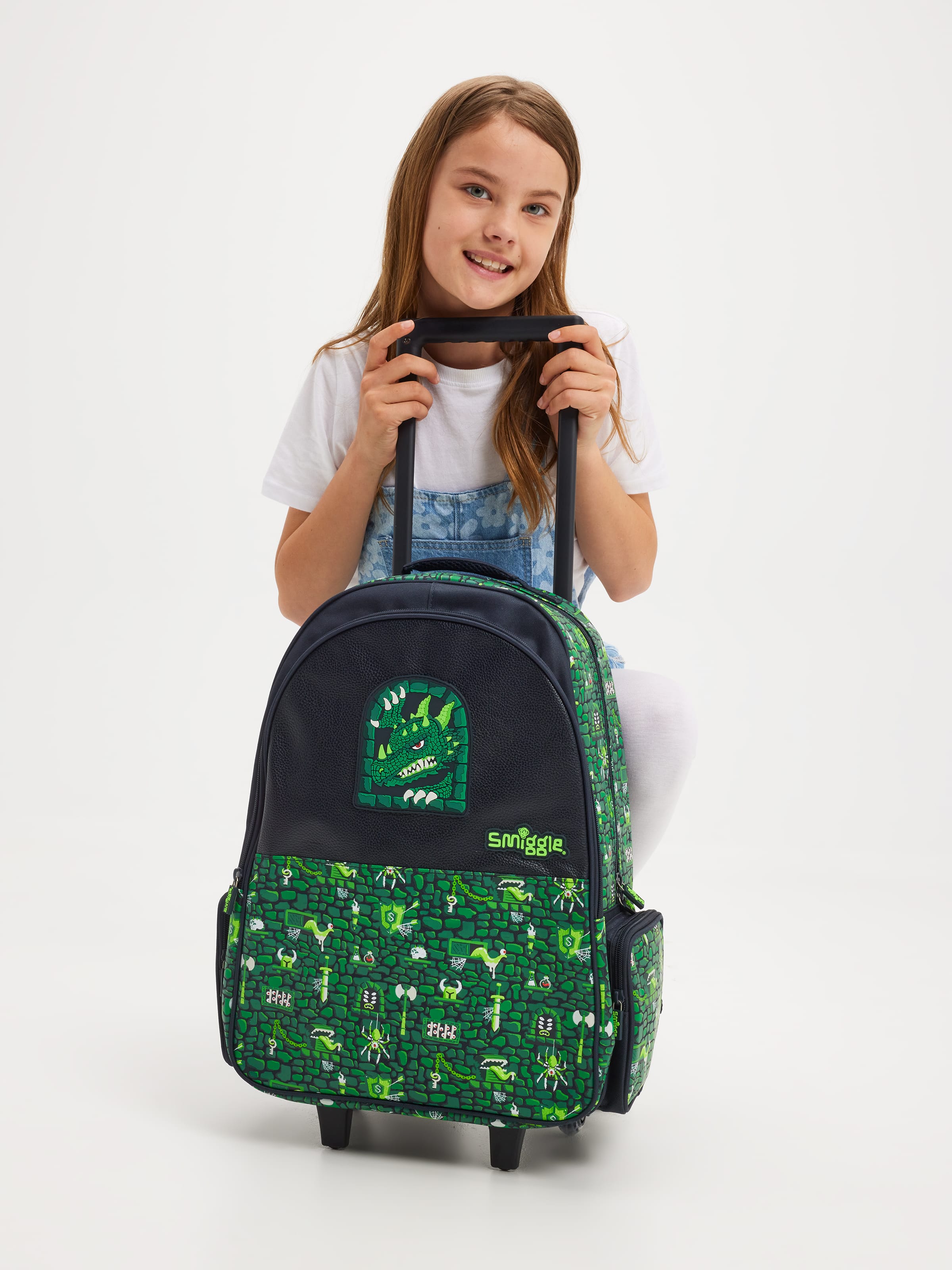 Hi There Trolley Backpack With Light Up Wheels