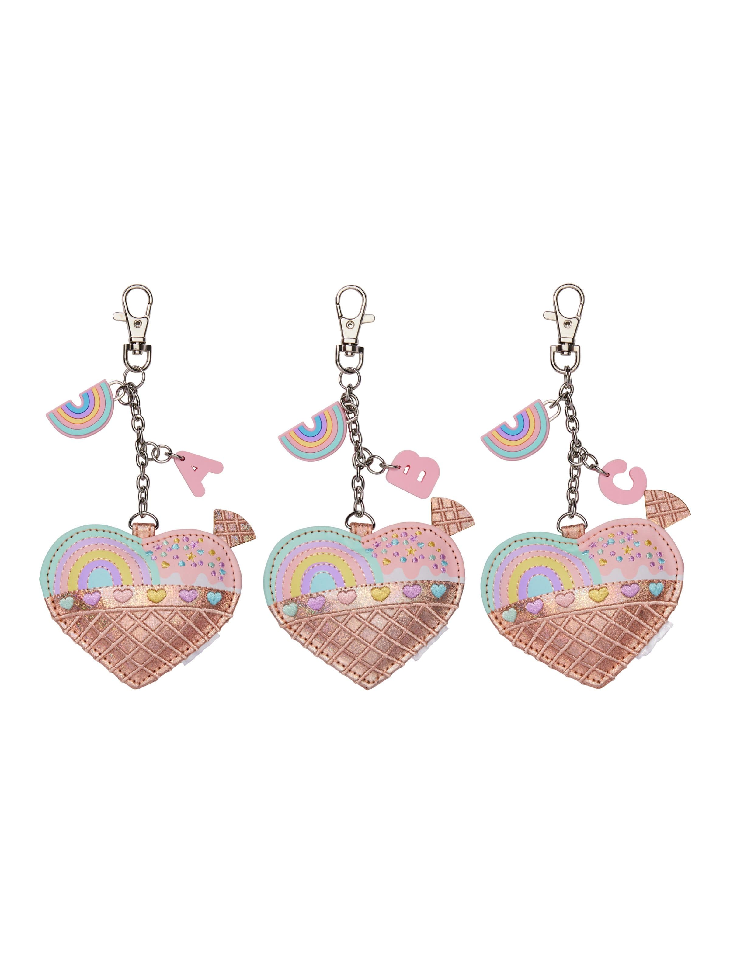 Heart Alphabet Keyring