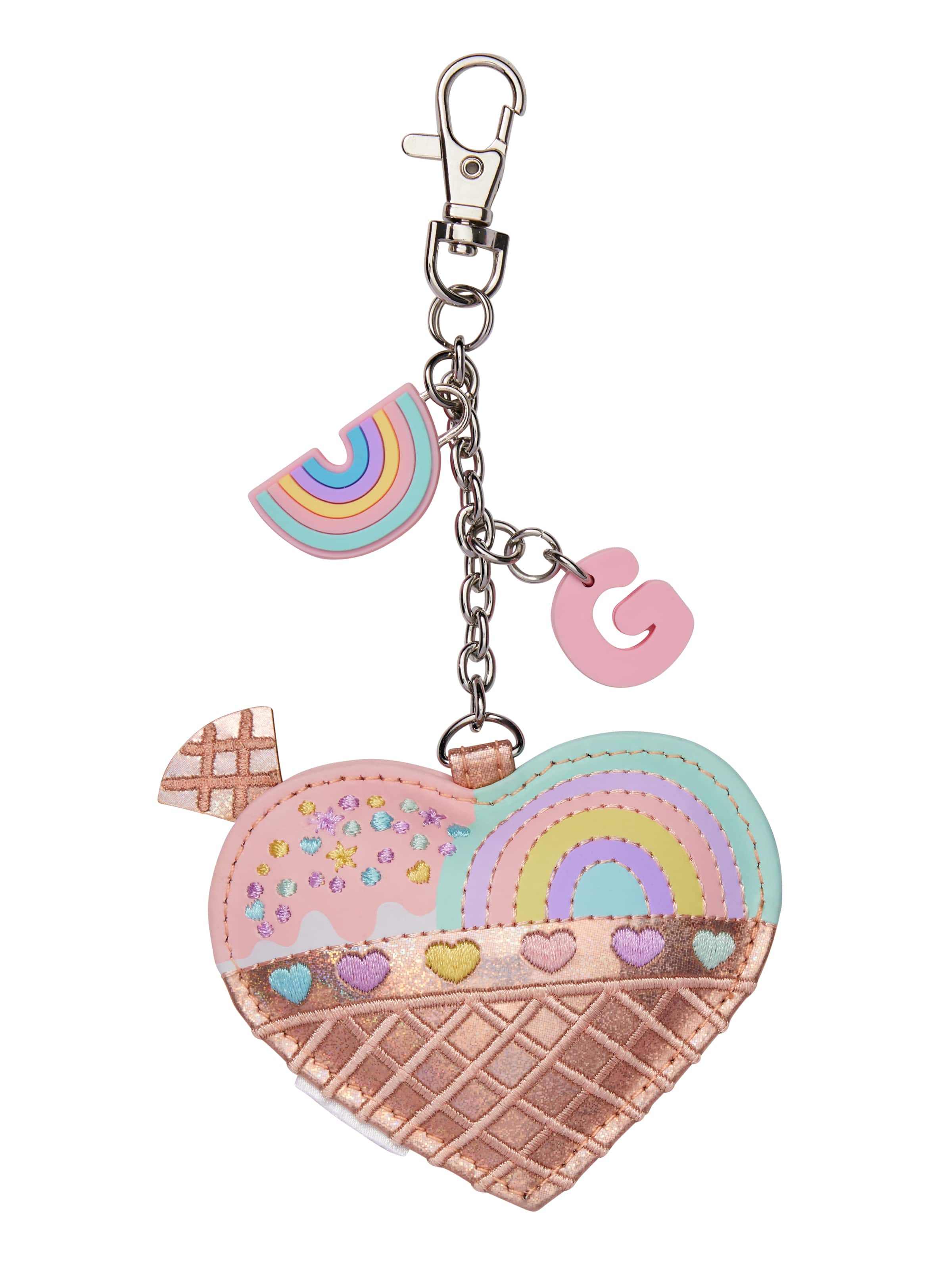 Heart Alphabet Keyring