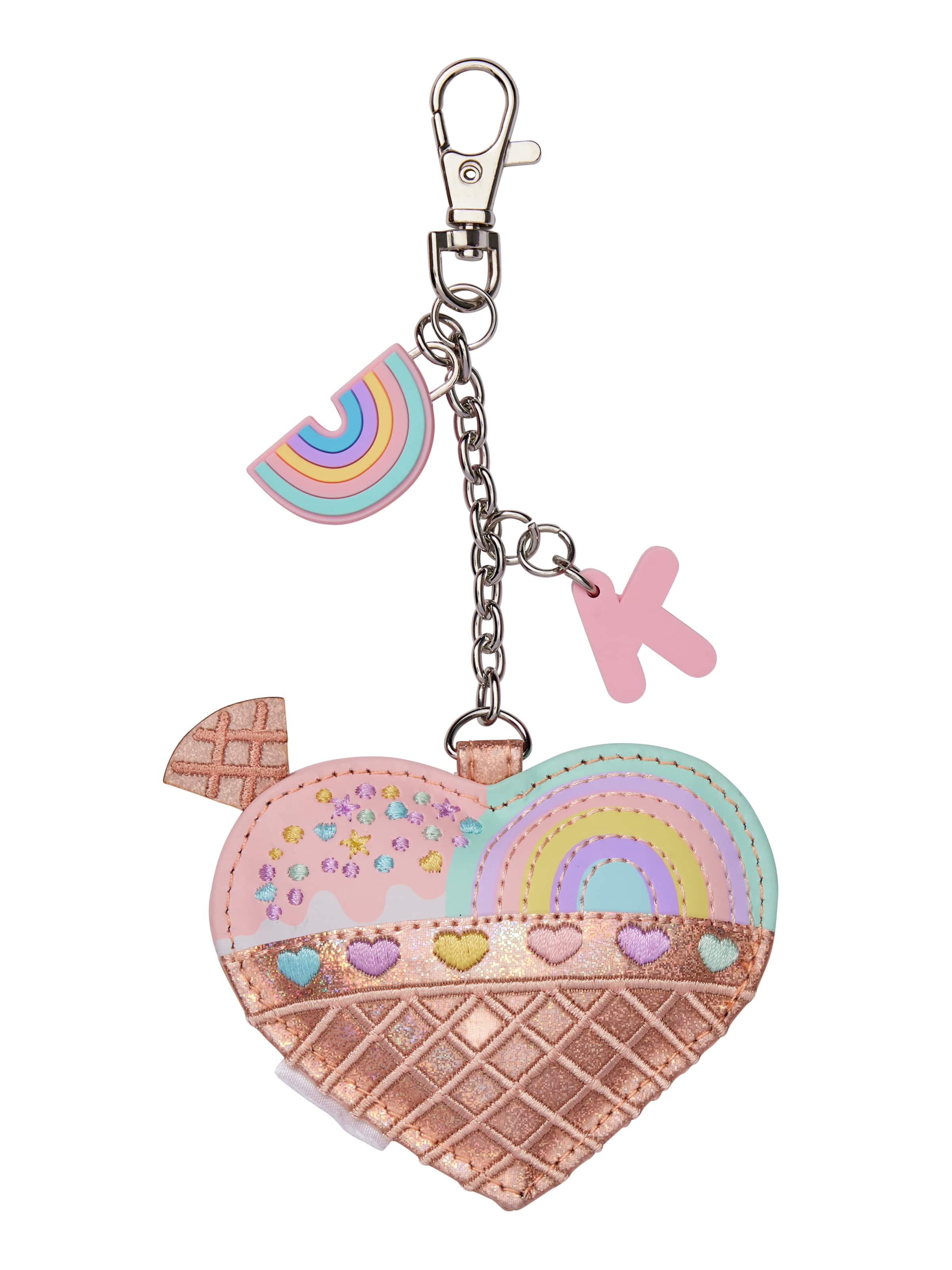 Heart Alphabet Keyring