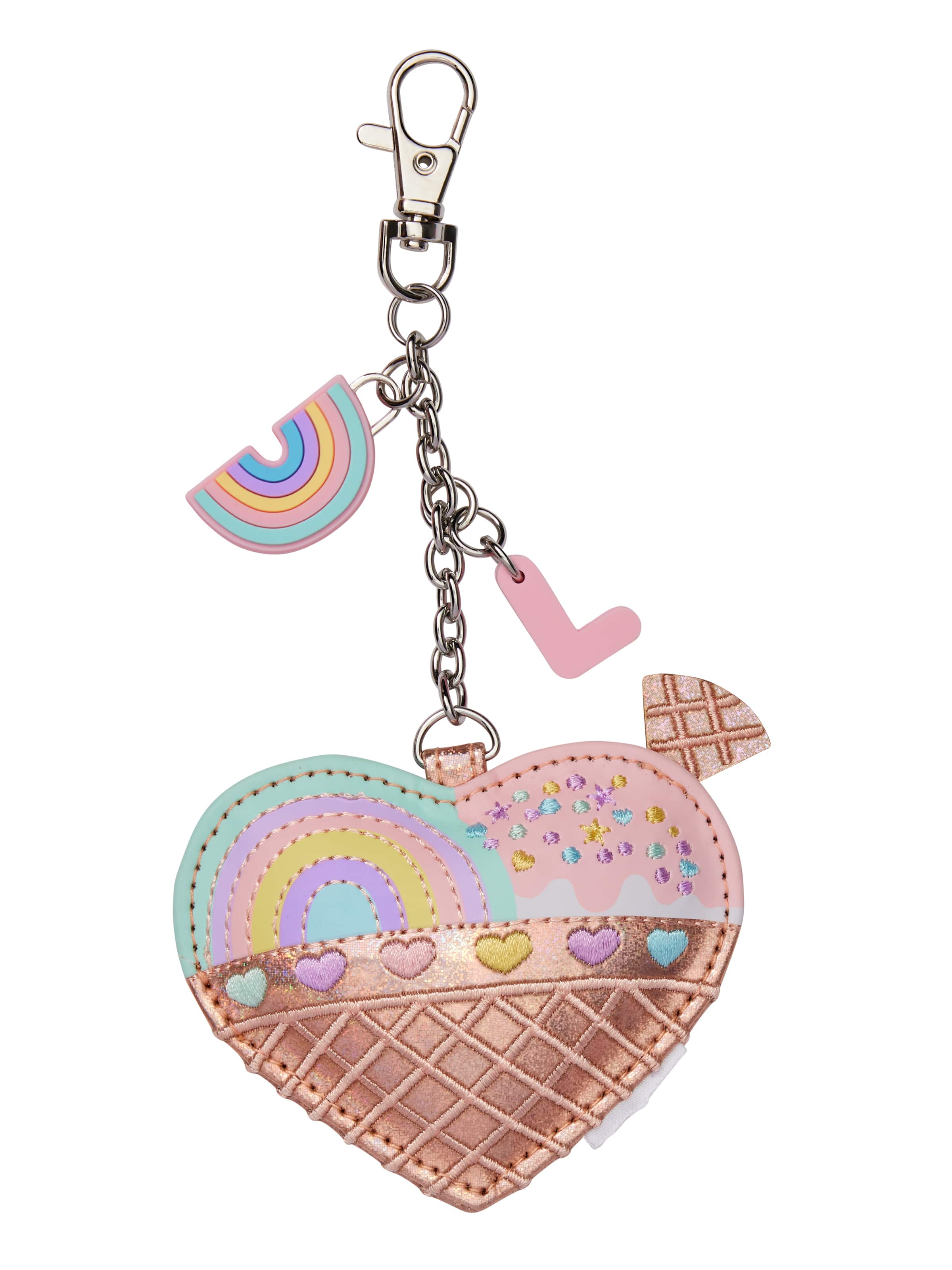 Heart Alphabet Keyring