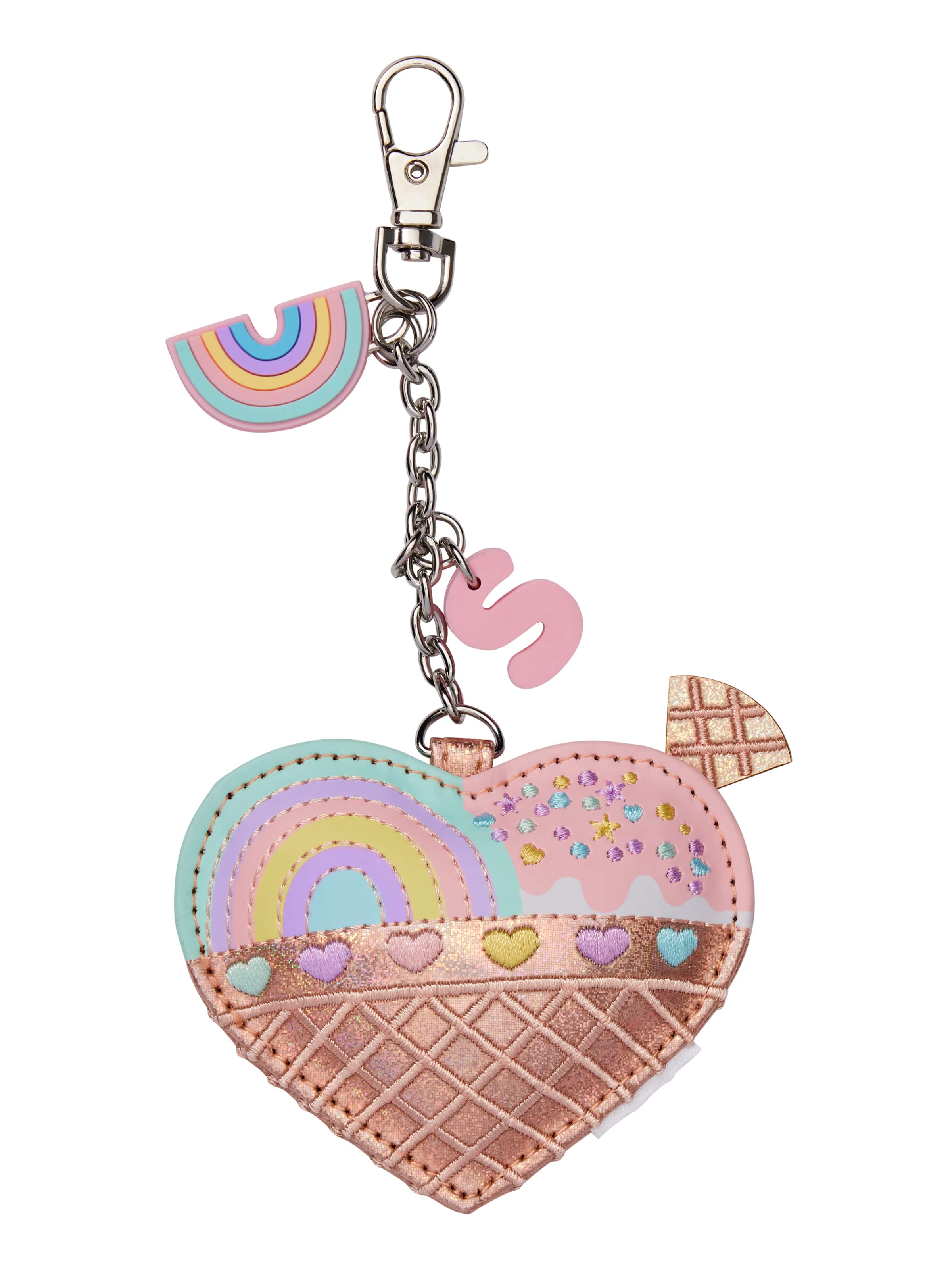 Heart Alphabet Keyring