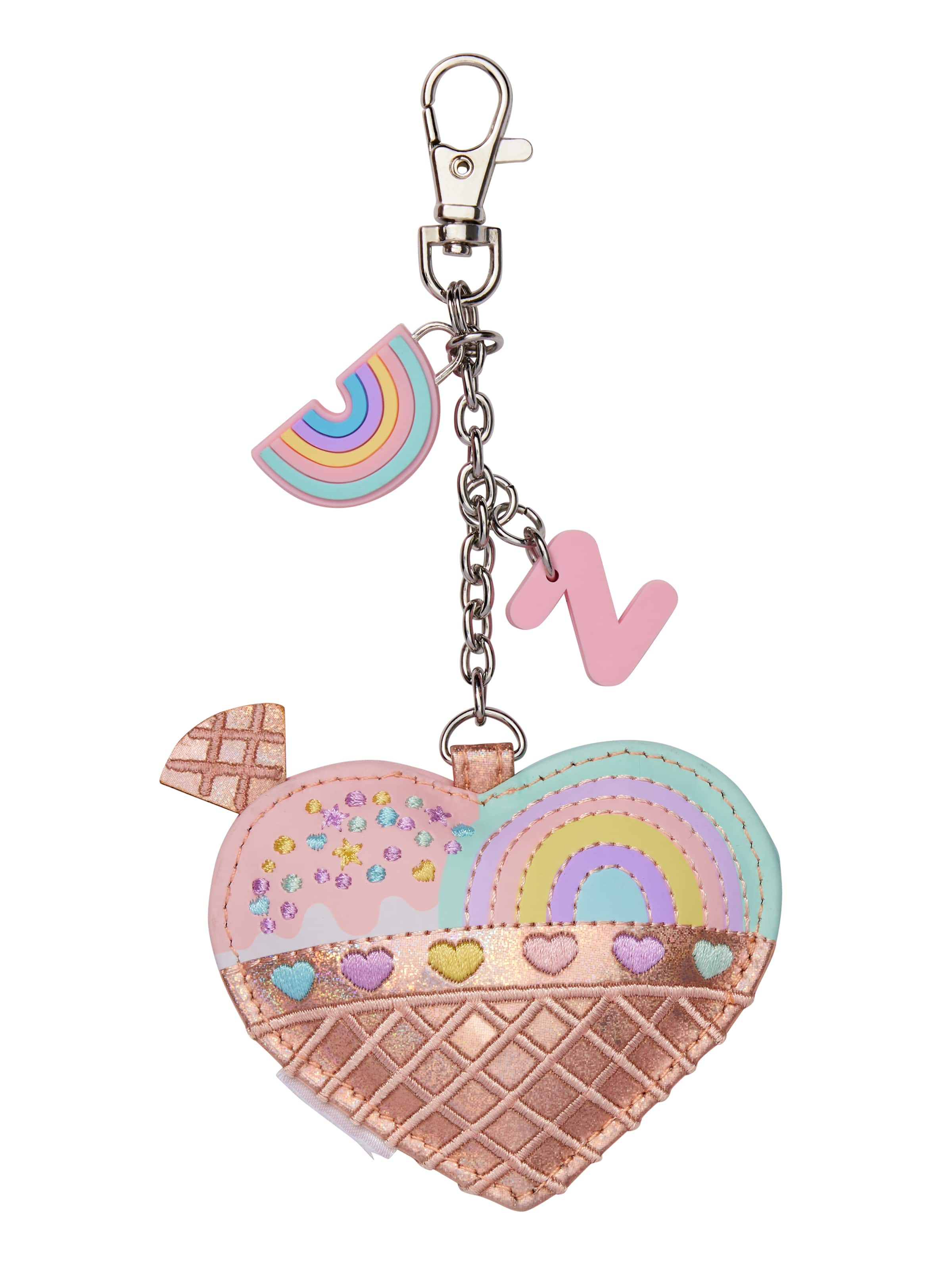 Heart Alphabet Keyring