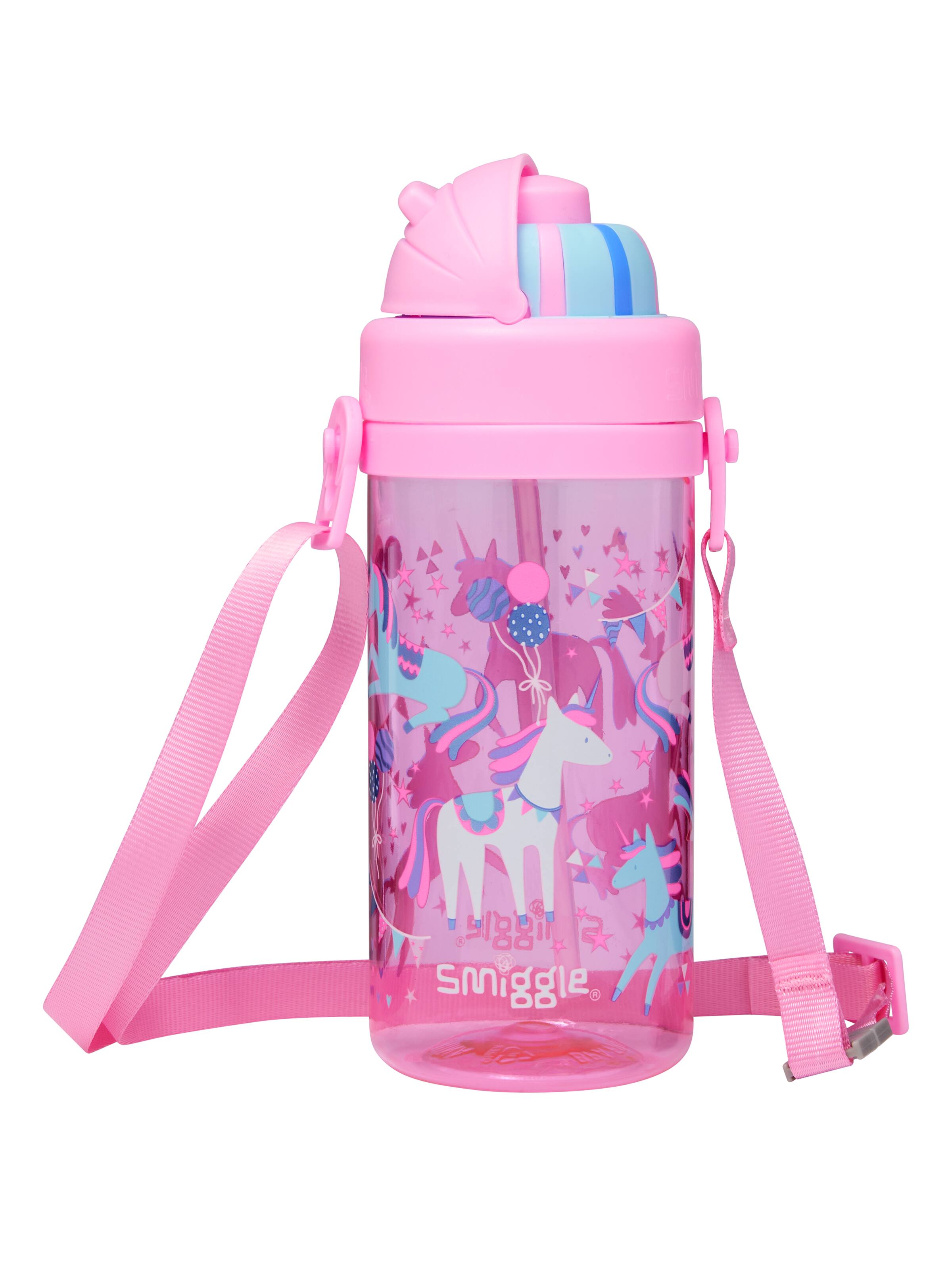 Glide Teeny Tiny Plastic Drink Bottle With Strap 400Ml