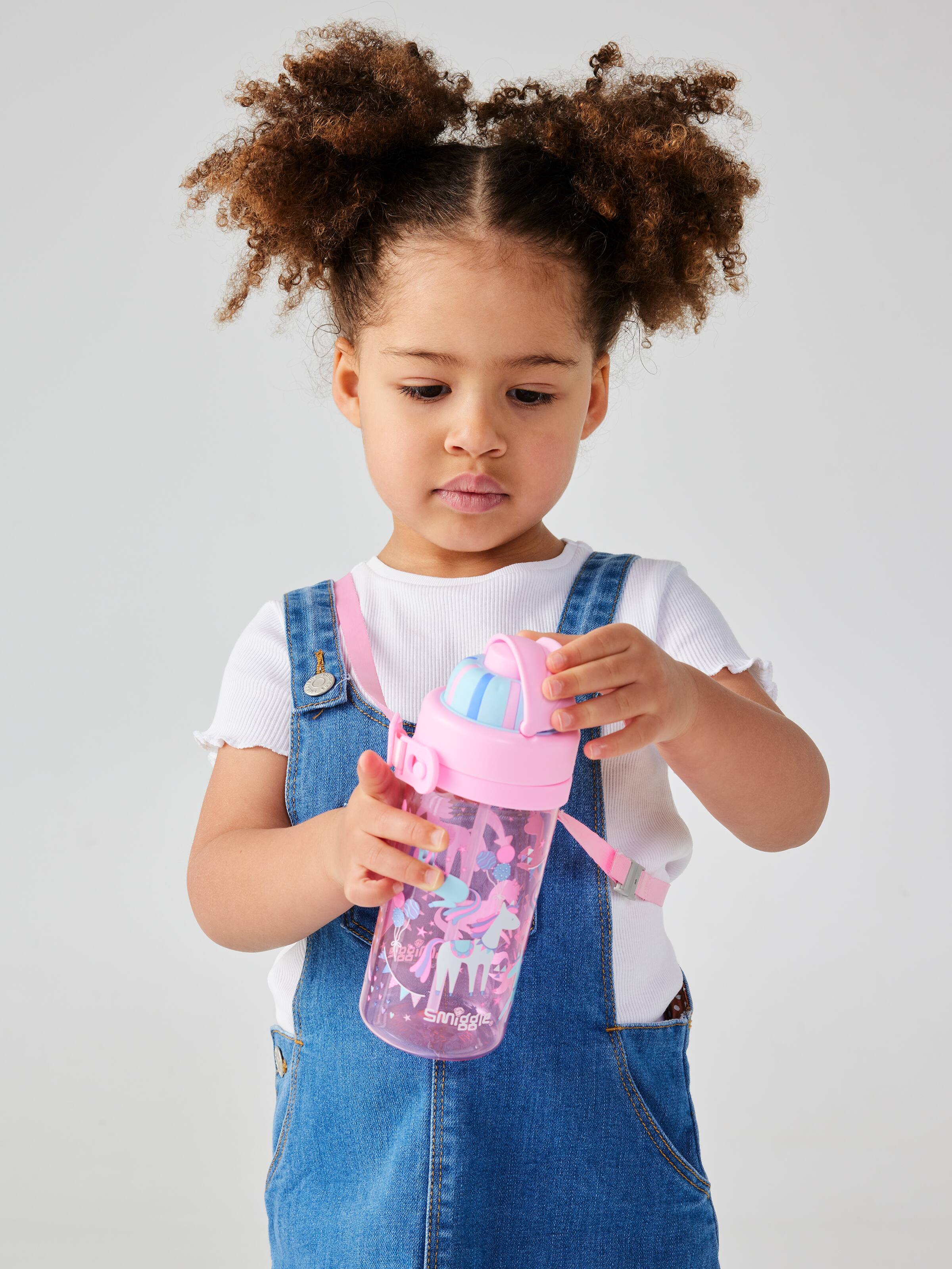 Glide Teeny Tiny Plastic Drink Bottle With Strap 400Ml
