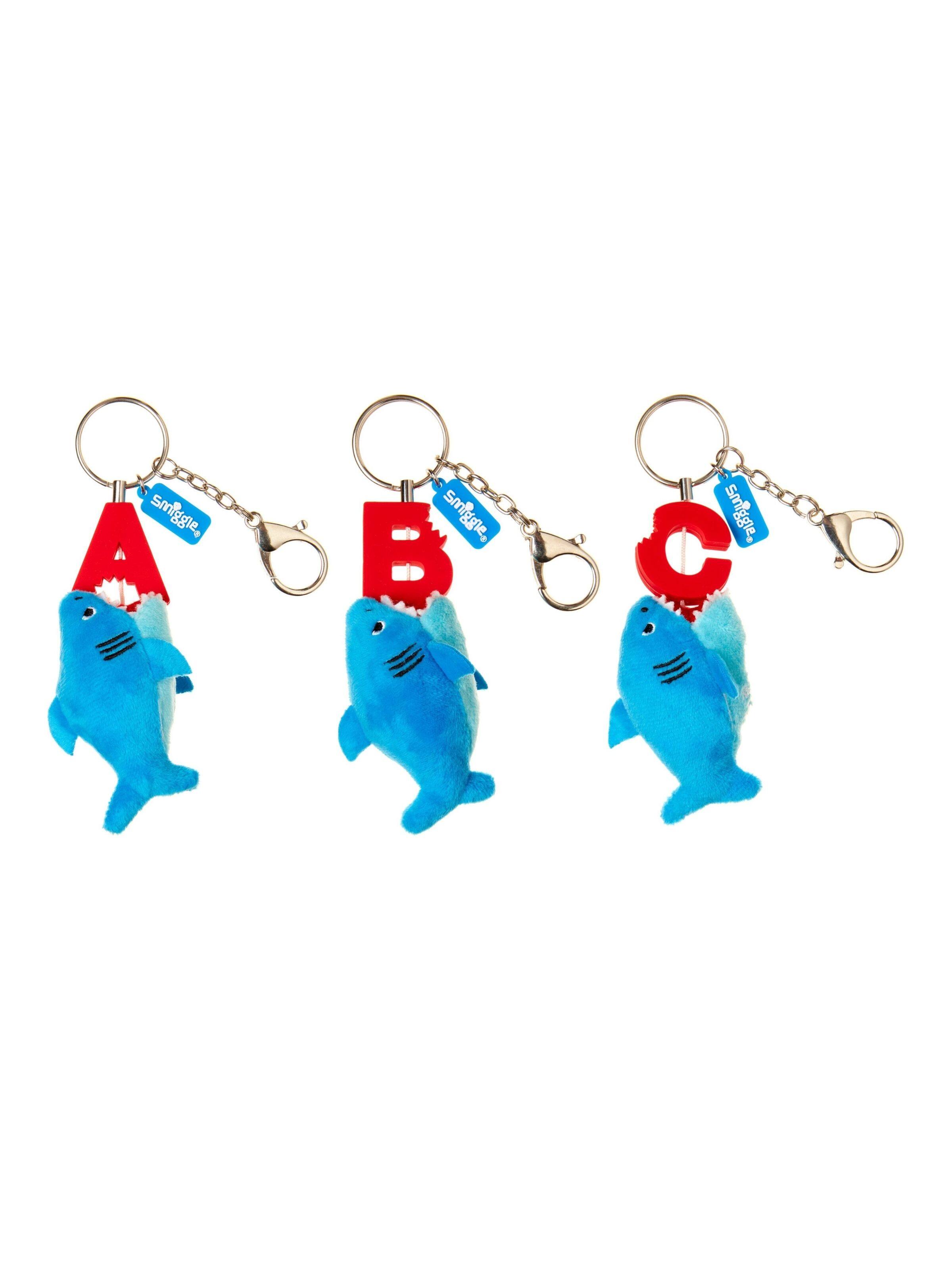 Bite Me Shark Alphabet Keyring