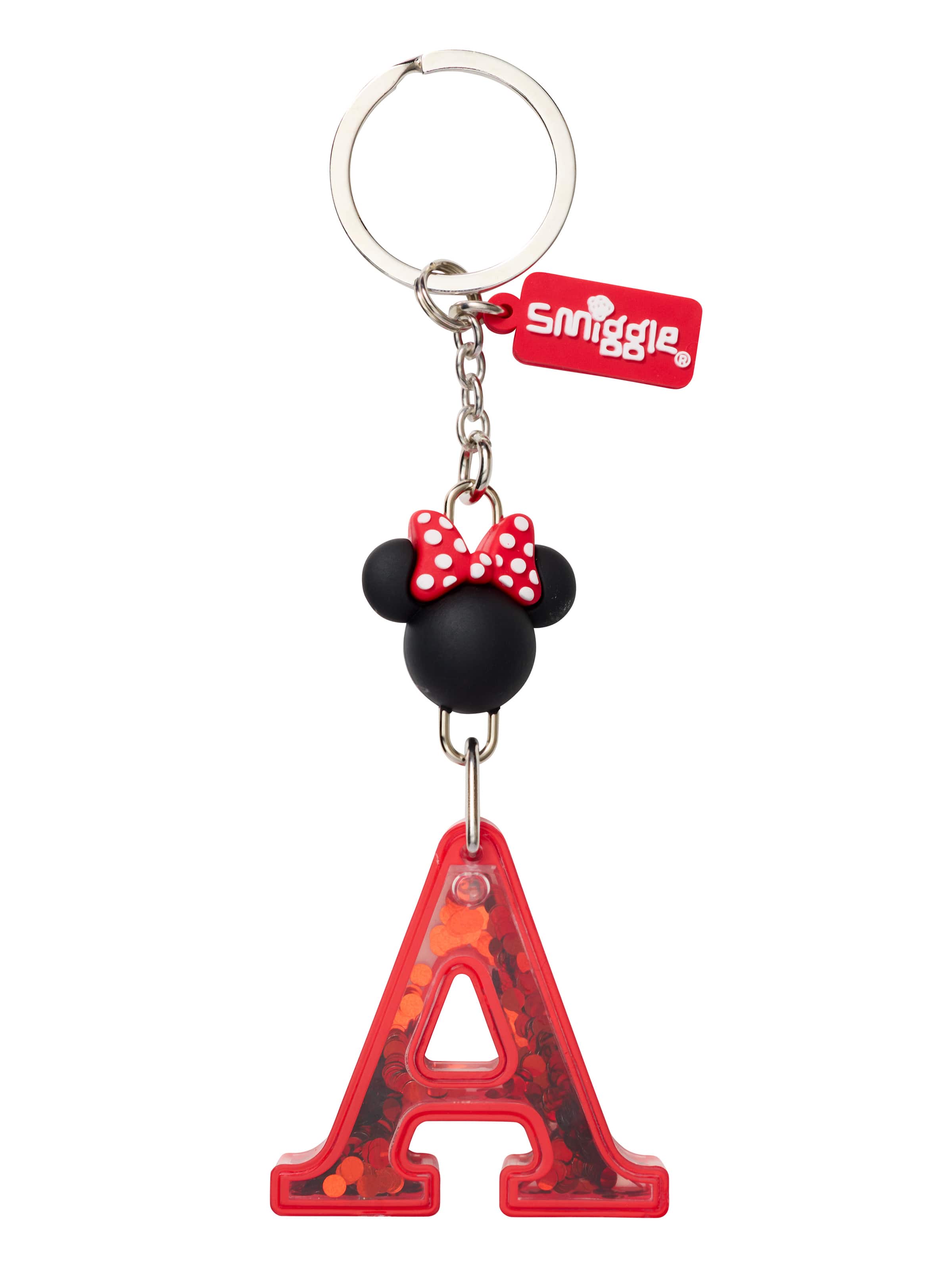Minnie Mouse Alphabet Keyring