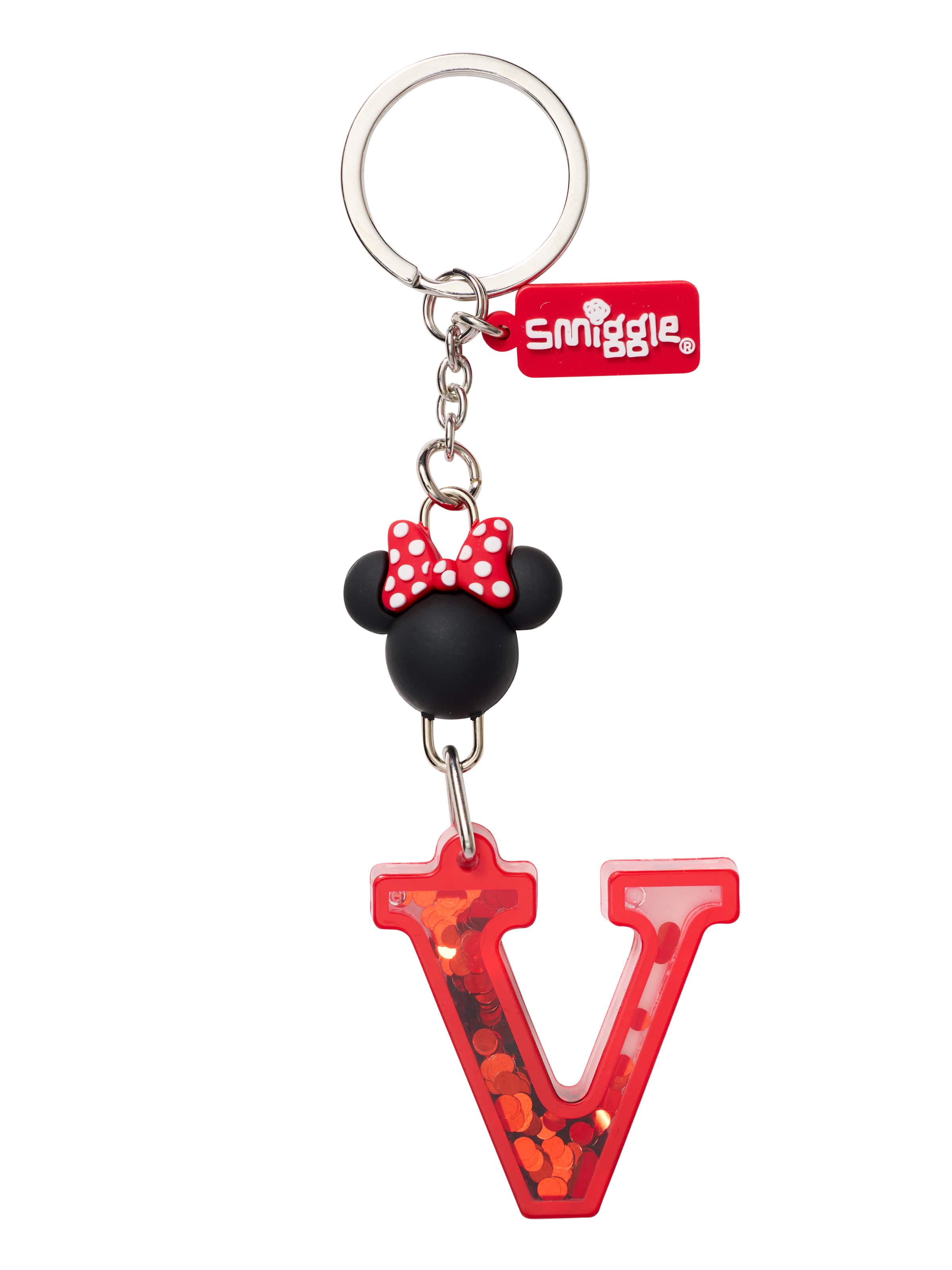 Minnie Mouse Alphabet Keyring