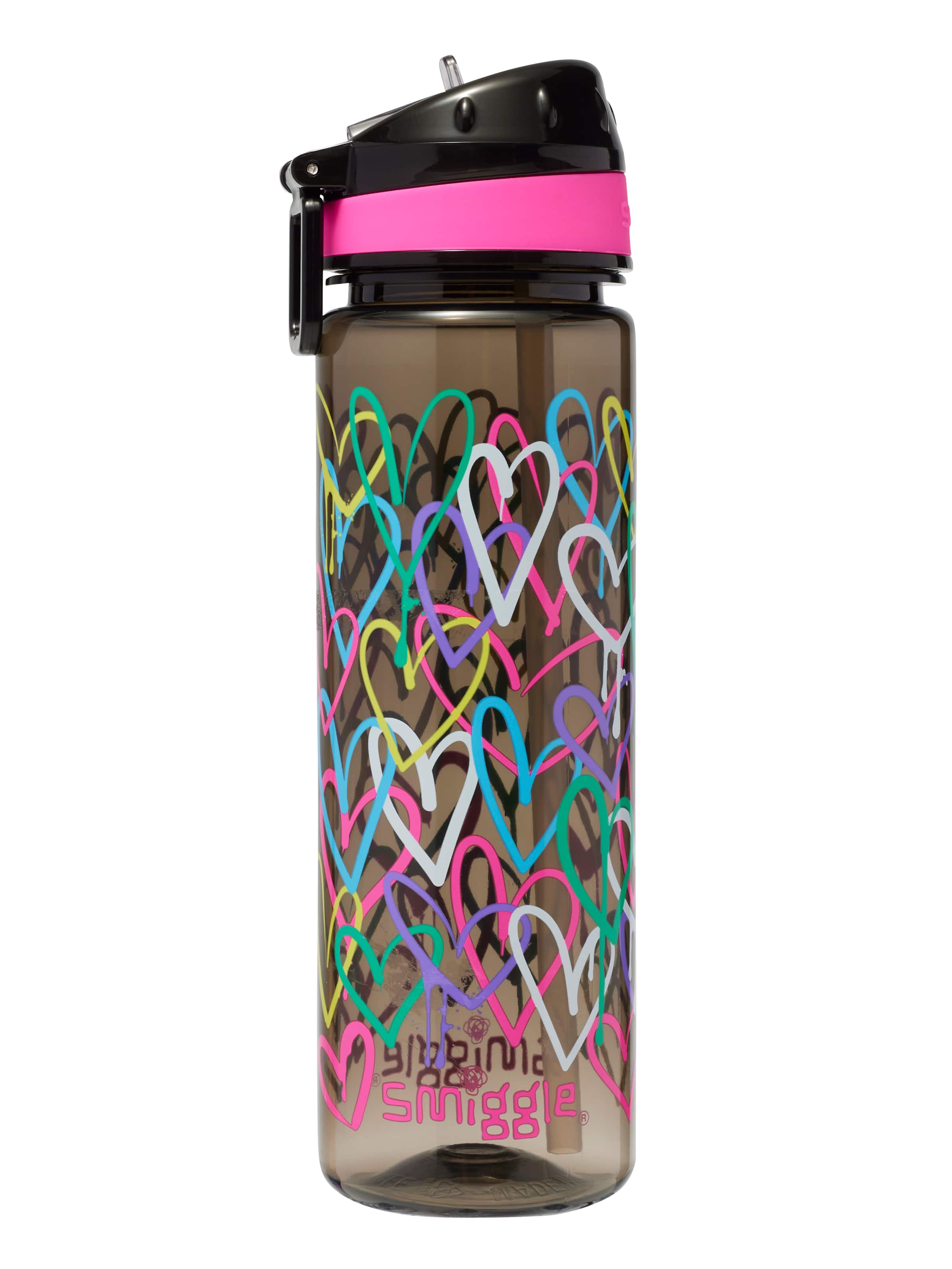 I Heart Smiggle Plastic Drink Up Bottle 650Ml