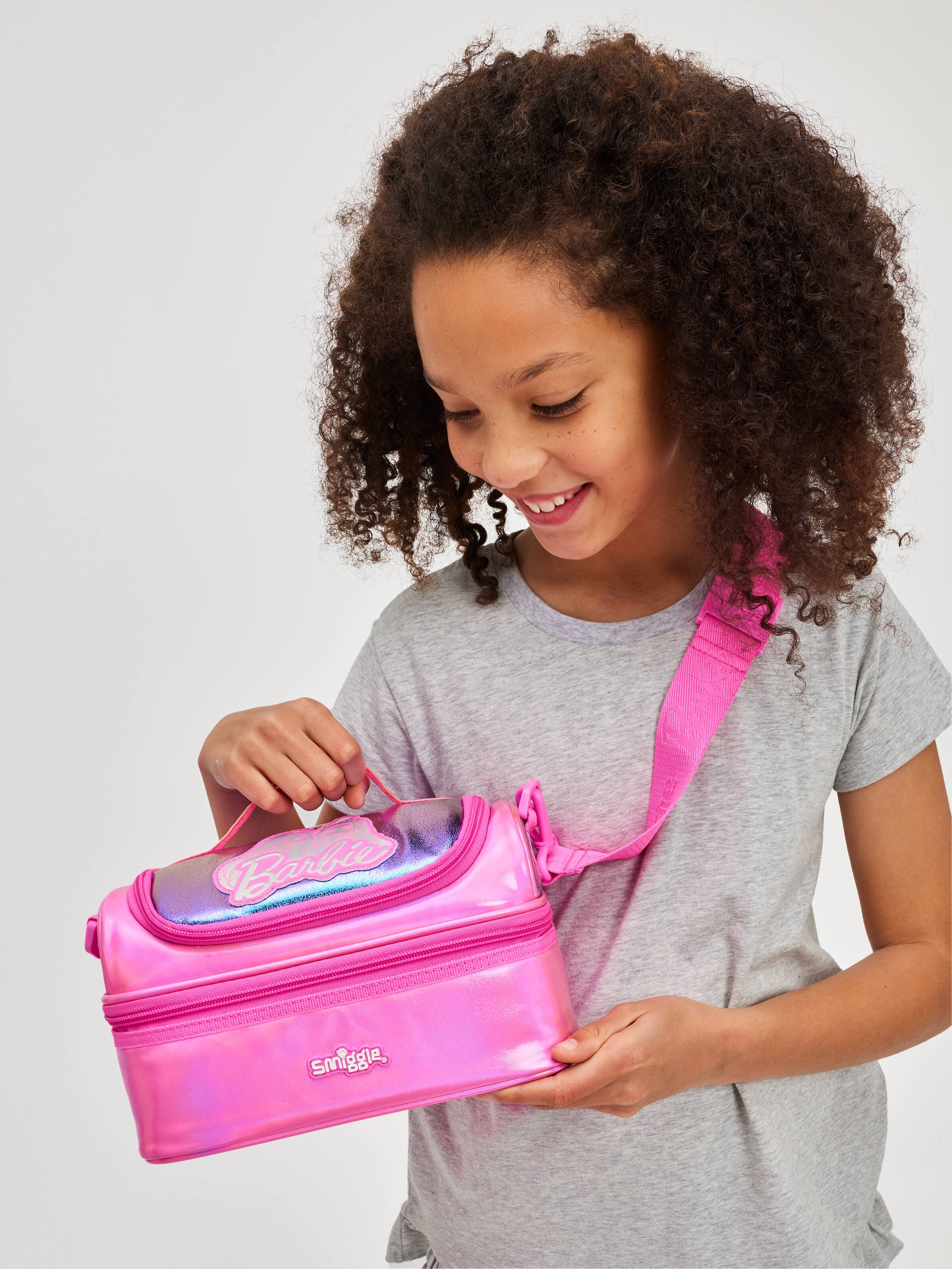 Barbie Double Decker Lunchbox With Strap