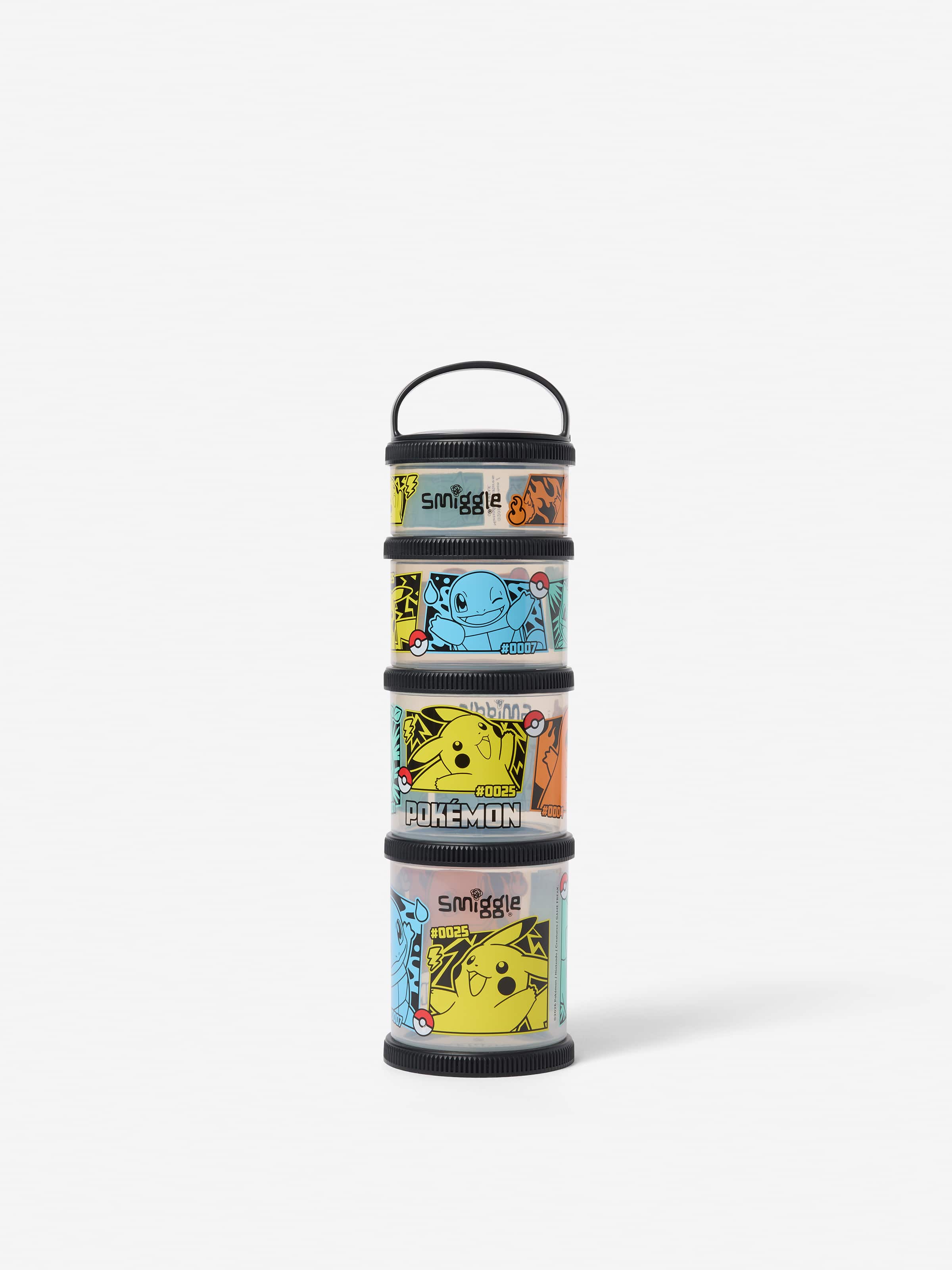 Pokemon Large Snack & Stack Containers X4