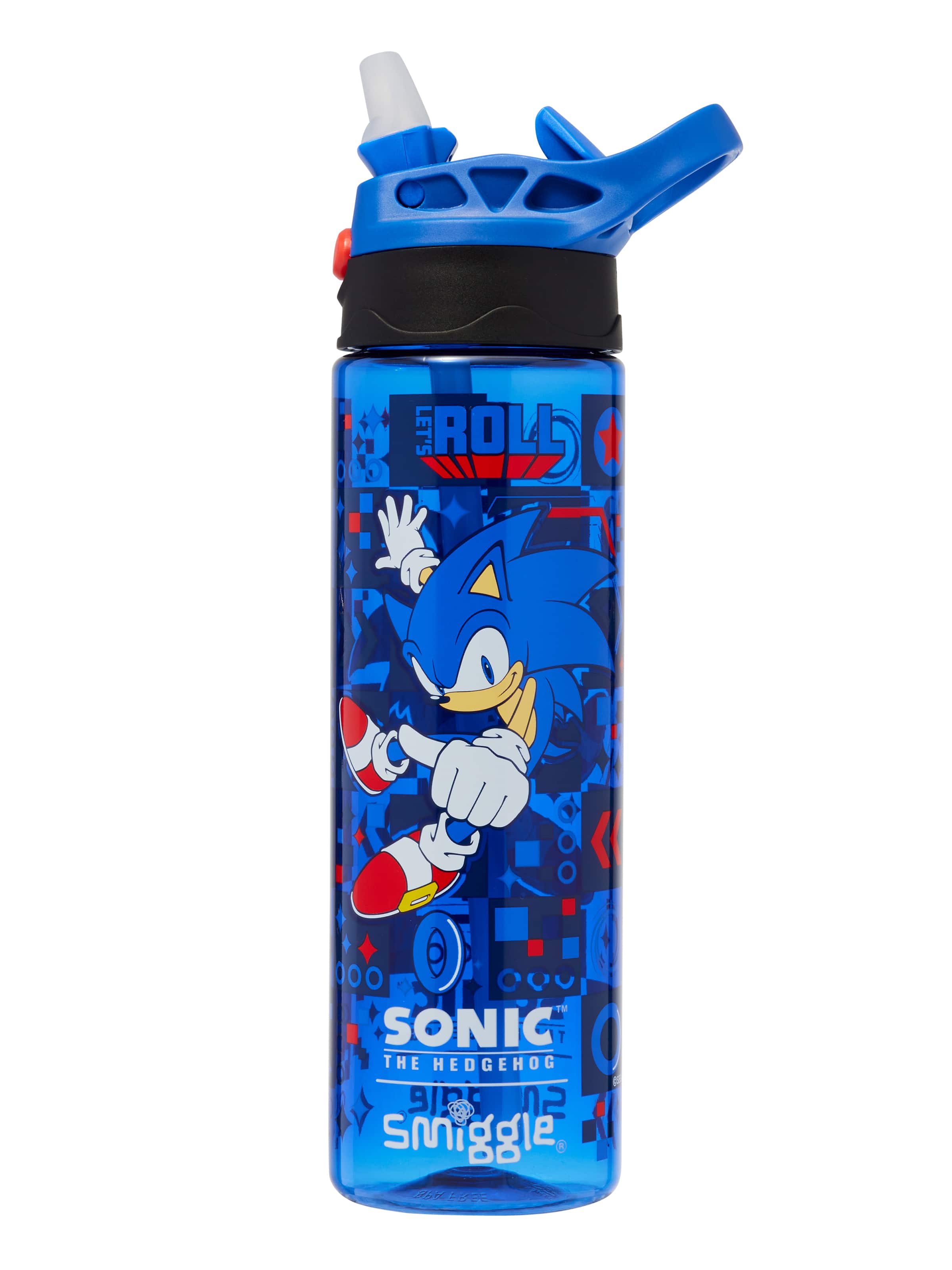 Sonic The Hedgehog Plastic Flip Drink Bottle 650Ml