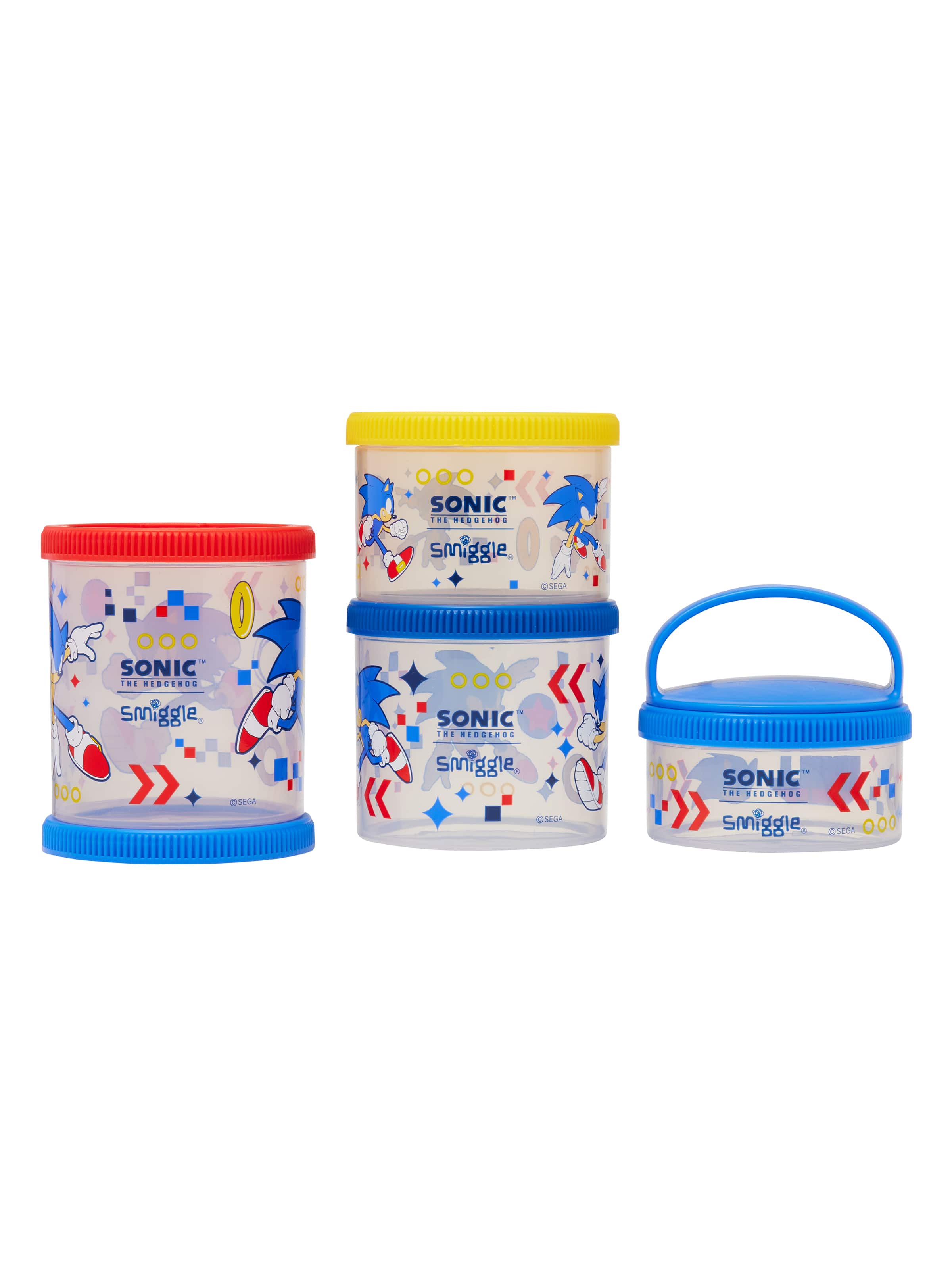 Sonic The Hedgehog Large Snack & Stack Containers