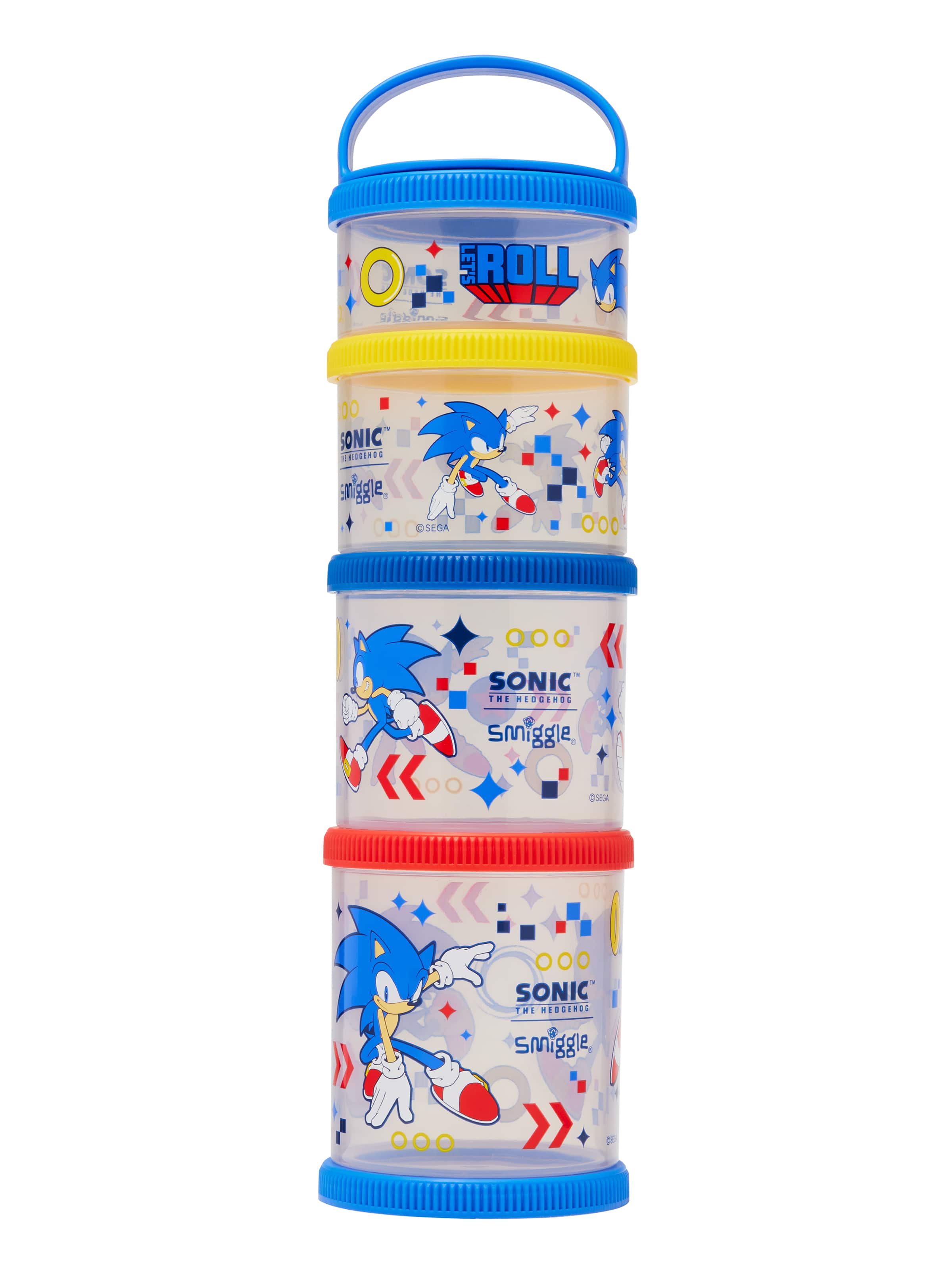 Sonic The Hedgehog Large Snack & Stack Containers