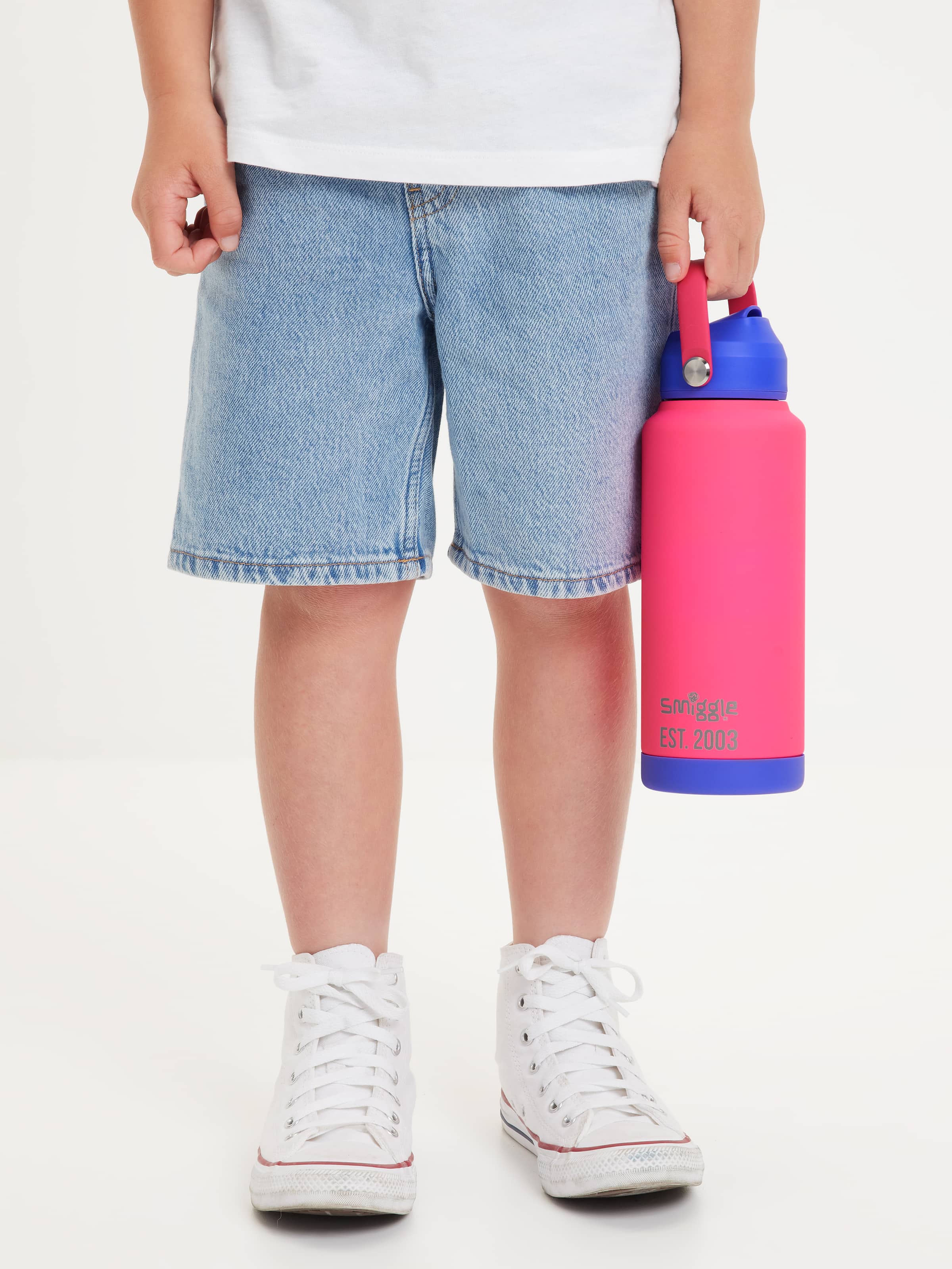 Neon Squiggle Insulated Stainless Steel Drink Bottle 1L