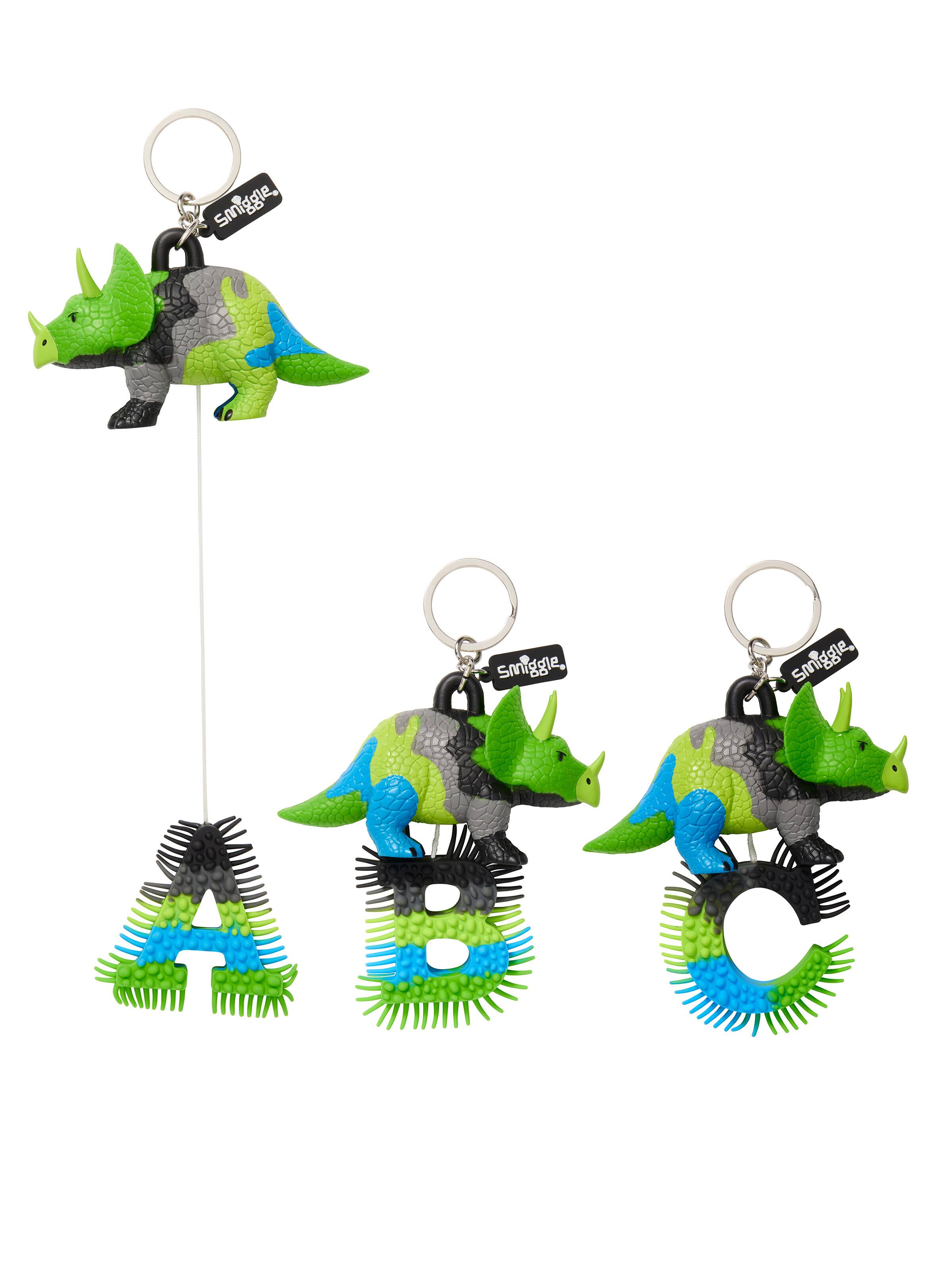 Dino Alphabet Keyring