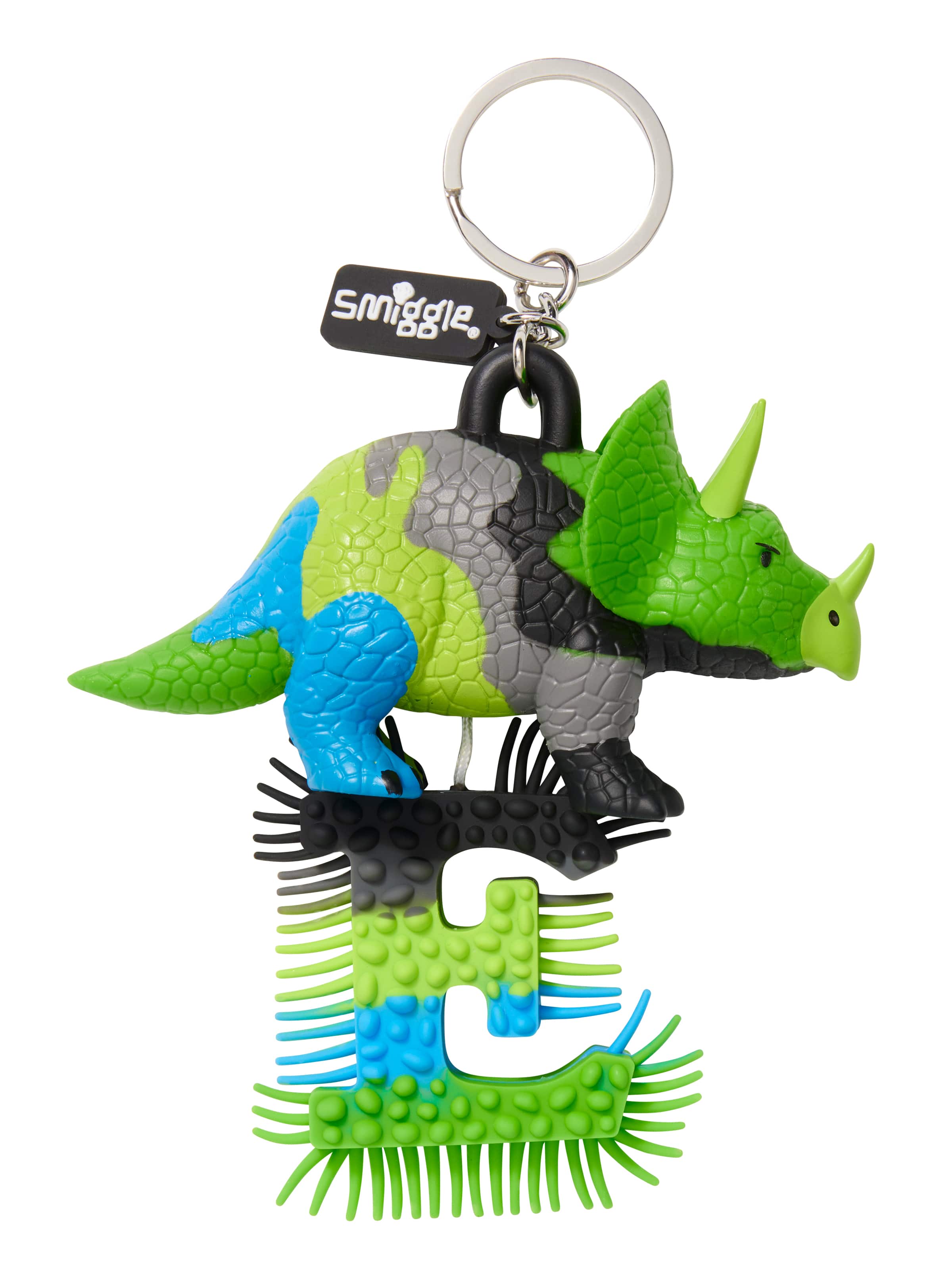 Dino Alphabet Keyring