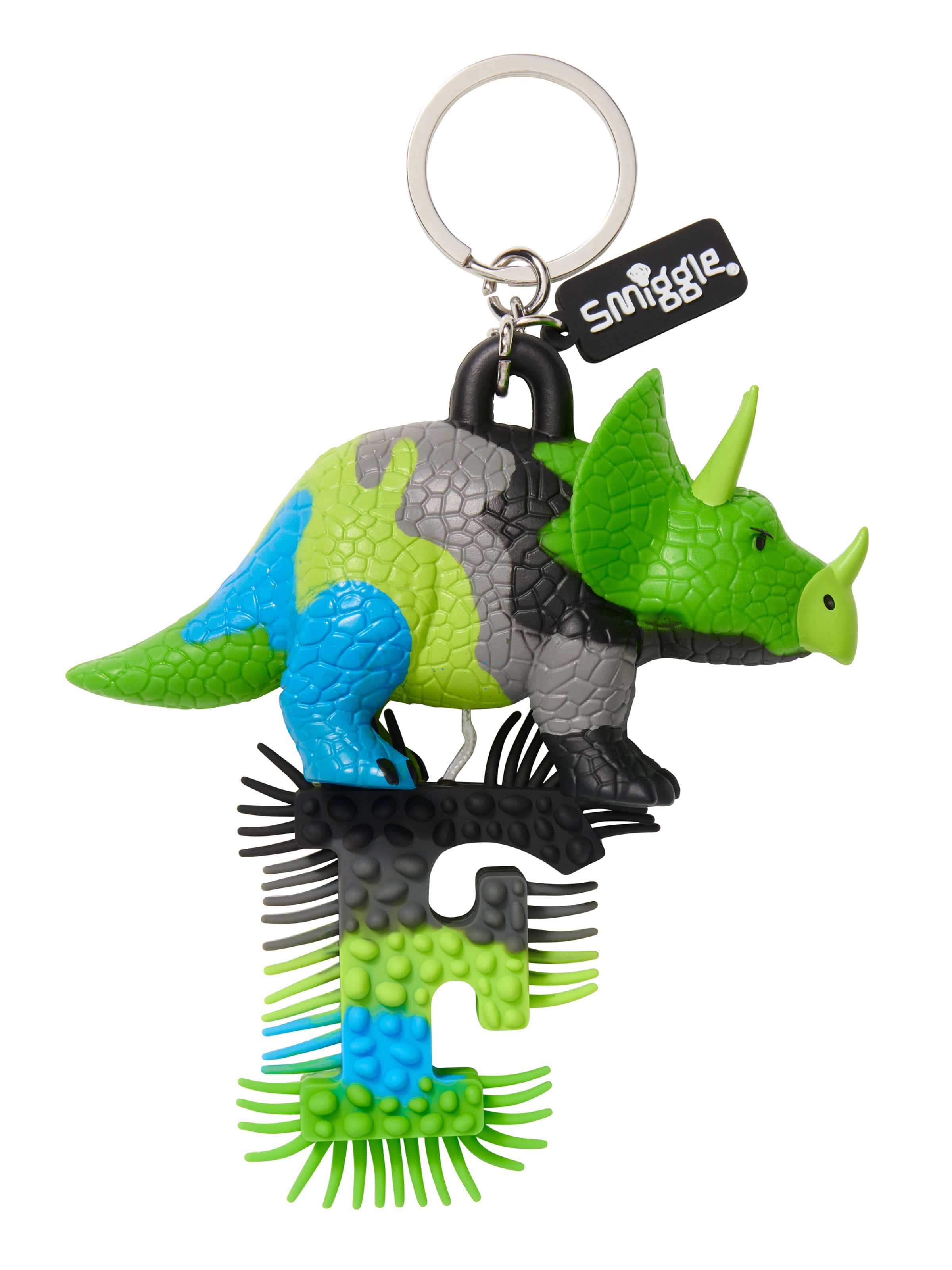 Dino Alphabet Keyring