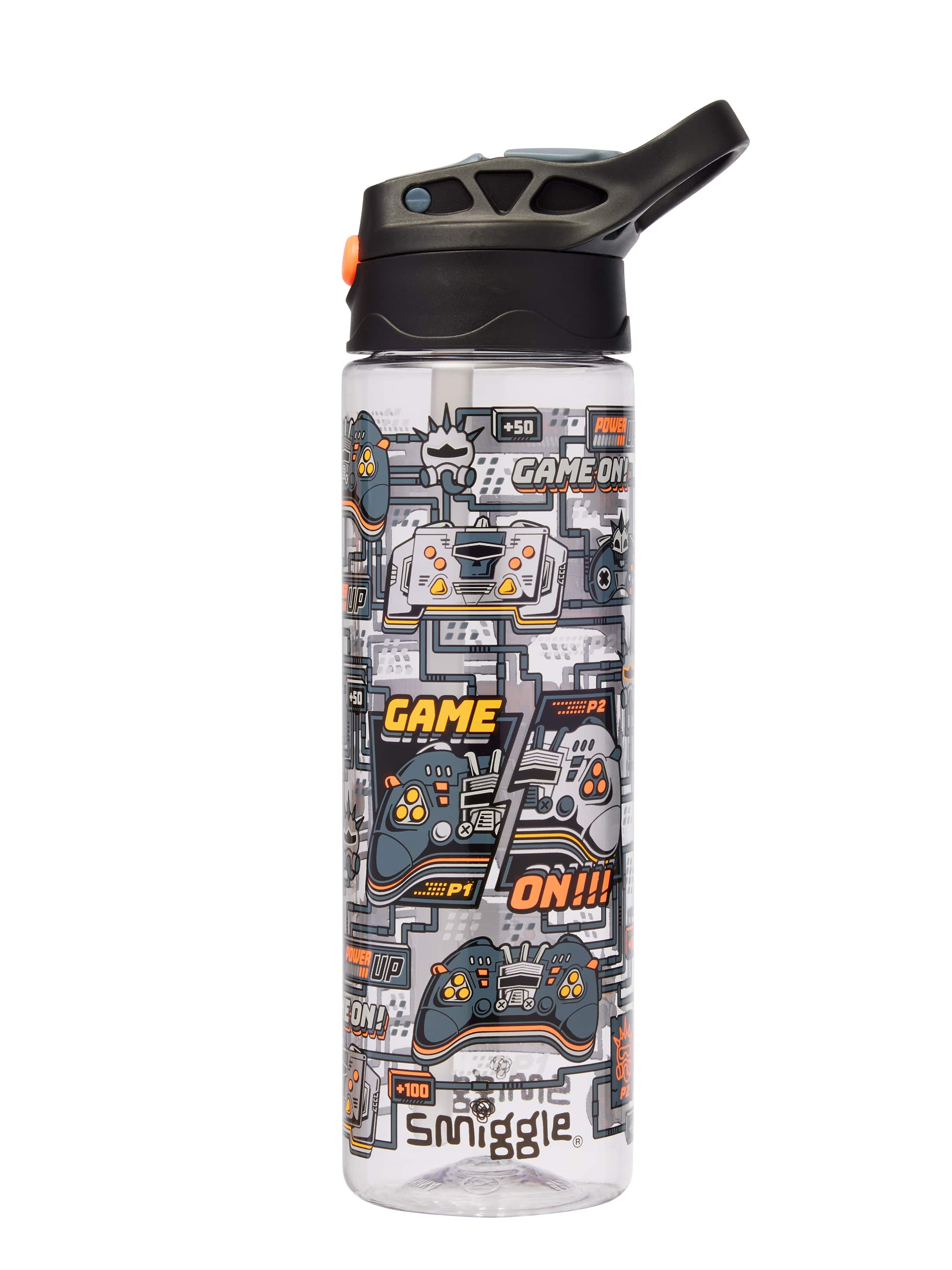 Super Charge Plastic Flip Drink Bottle 650Ml