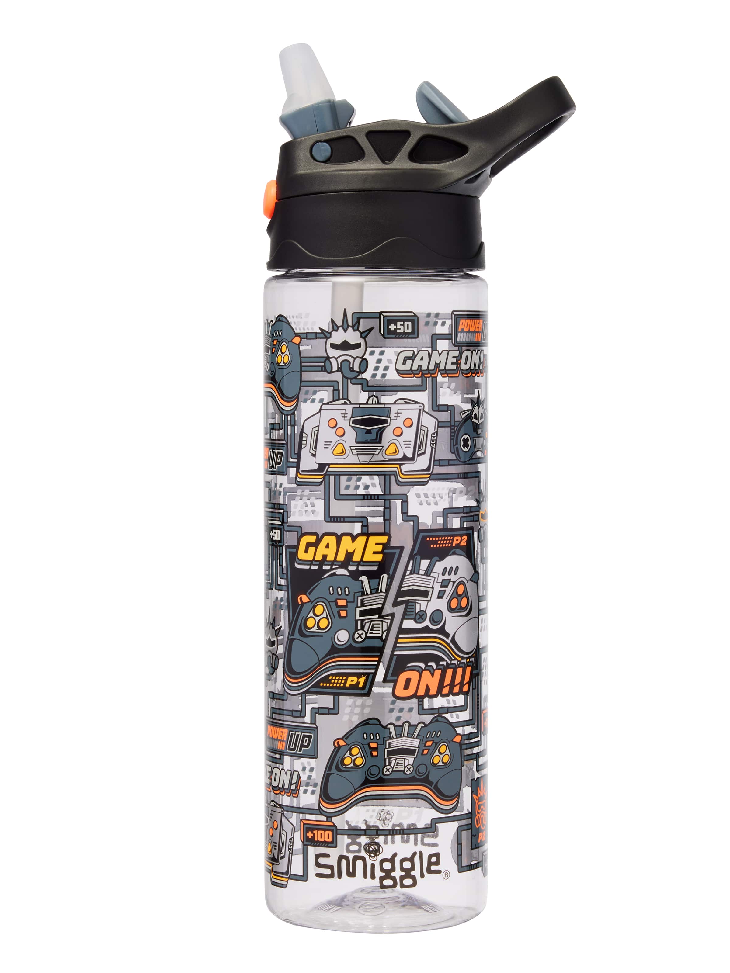 Super Charge Plastic Flip Drink Bottle 650Ml