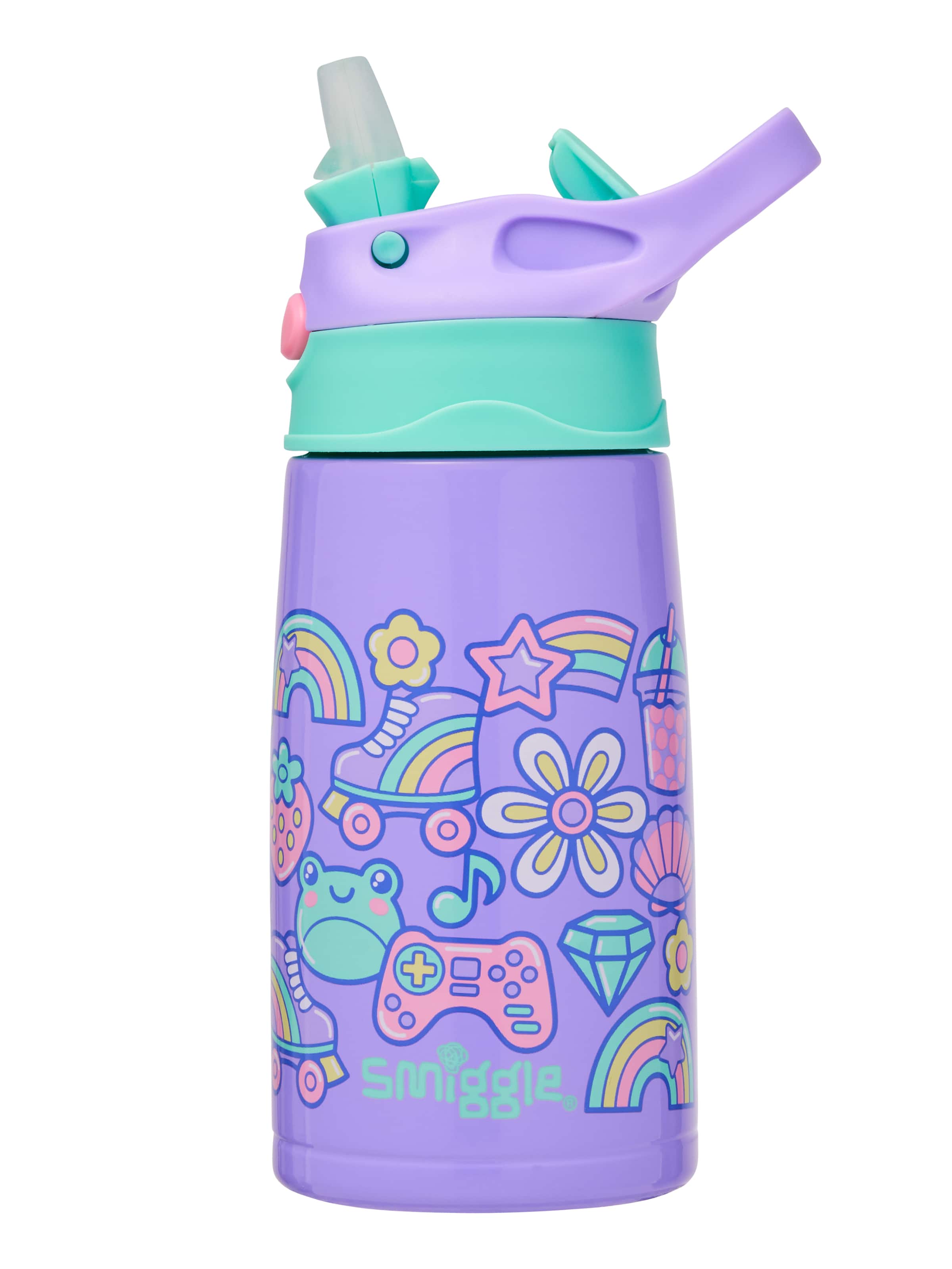 Curious Junior Stainless Steel Flip Drink Bottle 400Ml