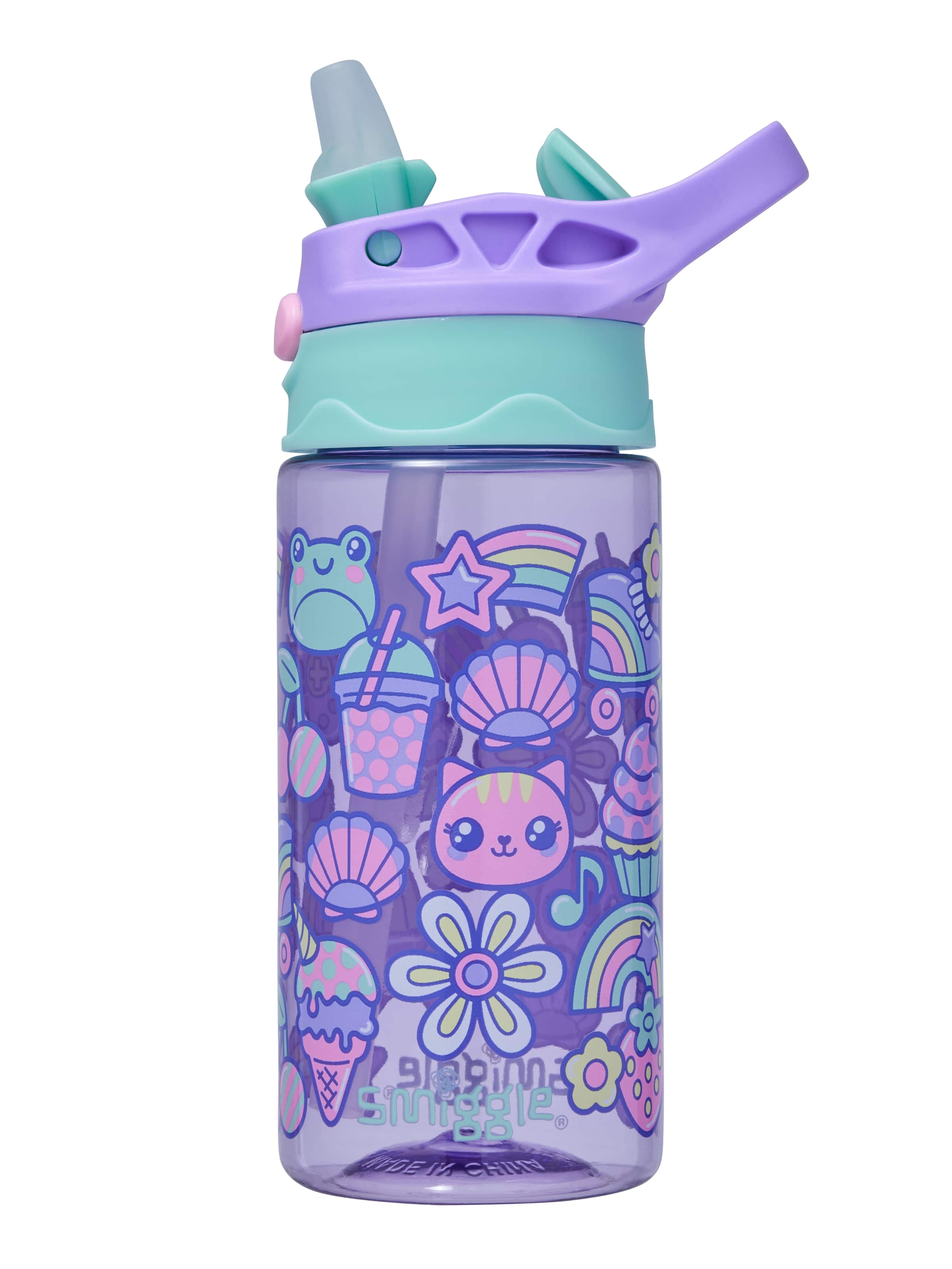 Curious Junior Flip Plastic Drink Bottle 430Ml