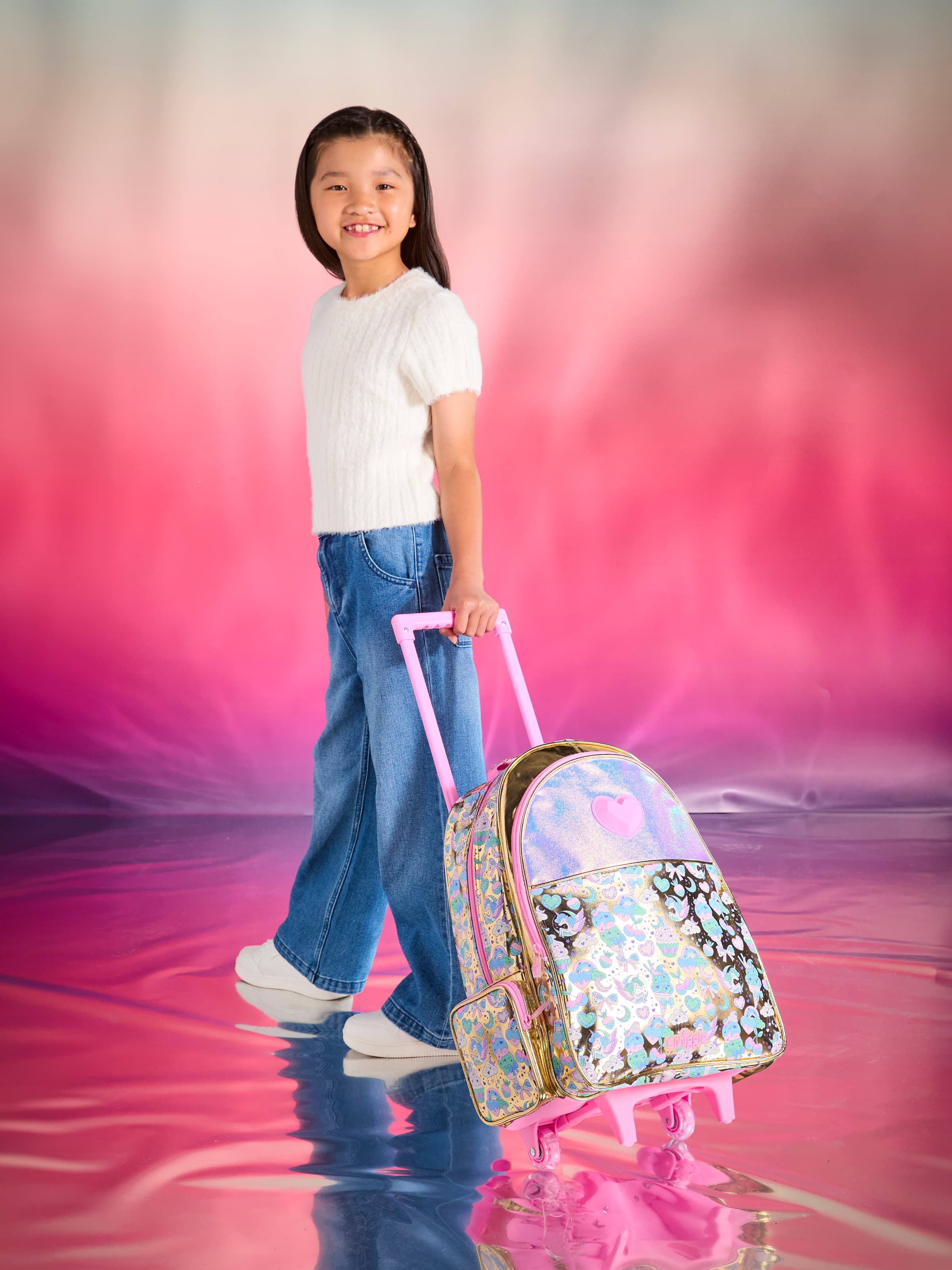 Image for Radiant Trolley Backpack With Light Up Wheels from Smiggle