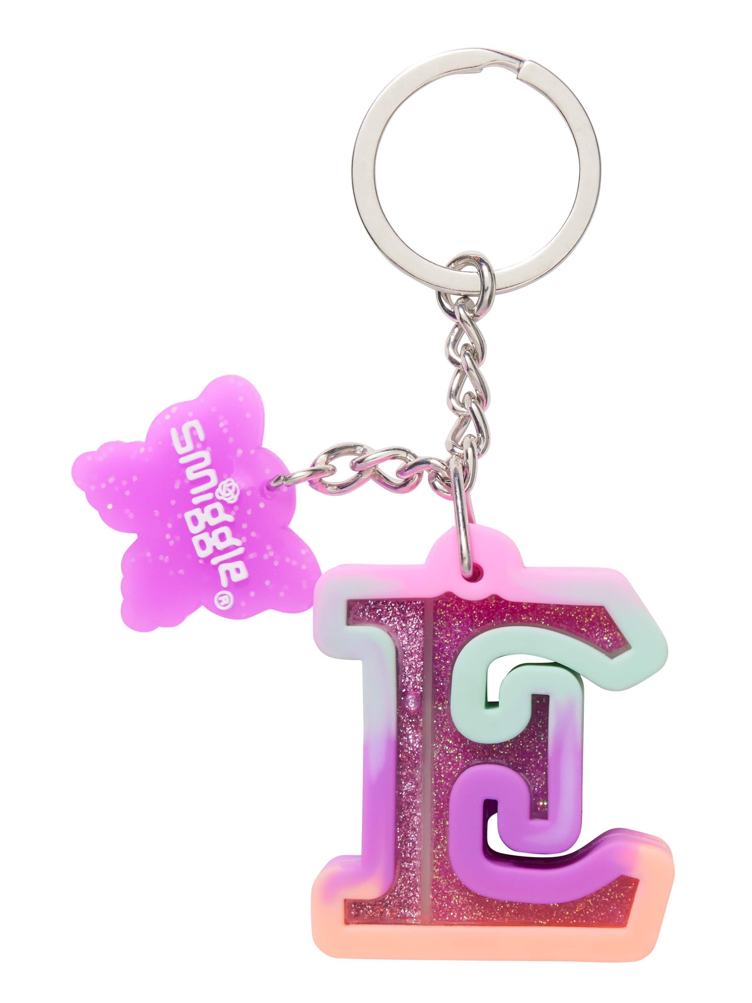 Glitz Floaty Alphabet Keyring