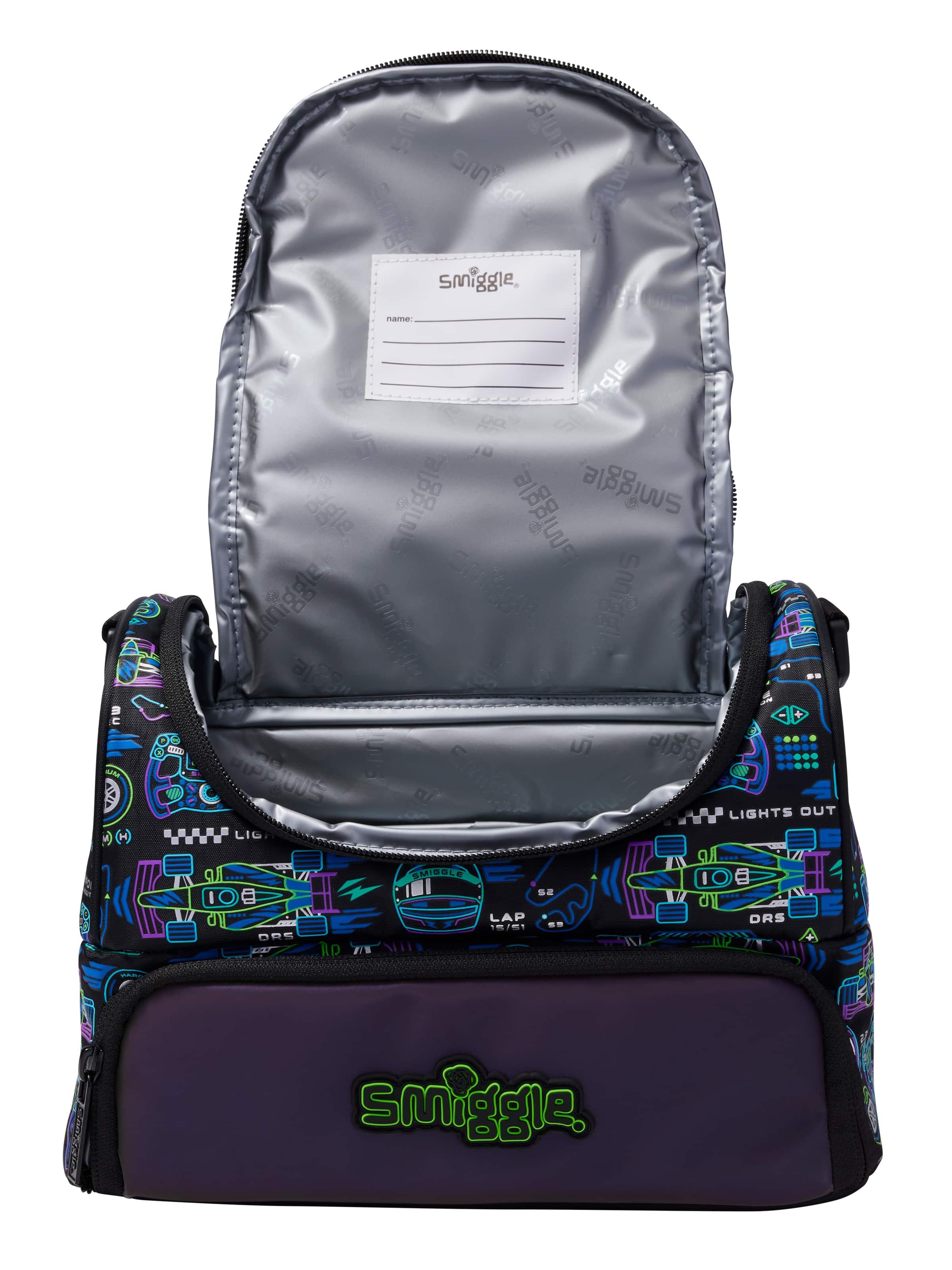 Accelerate Large Double Compartment Lunchbox With Strap