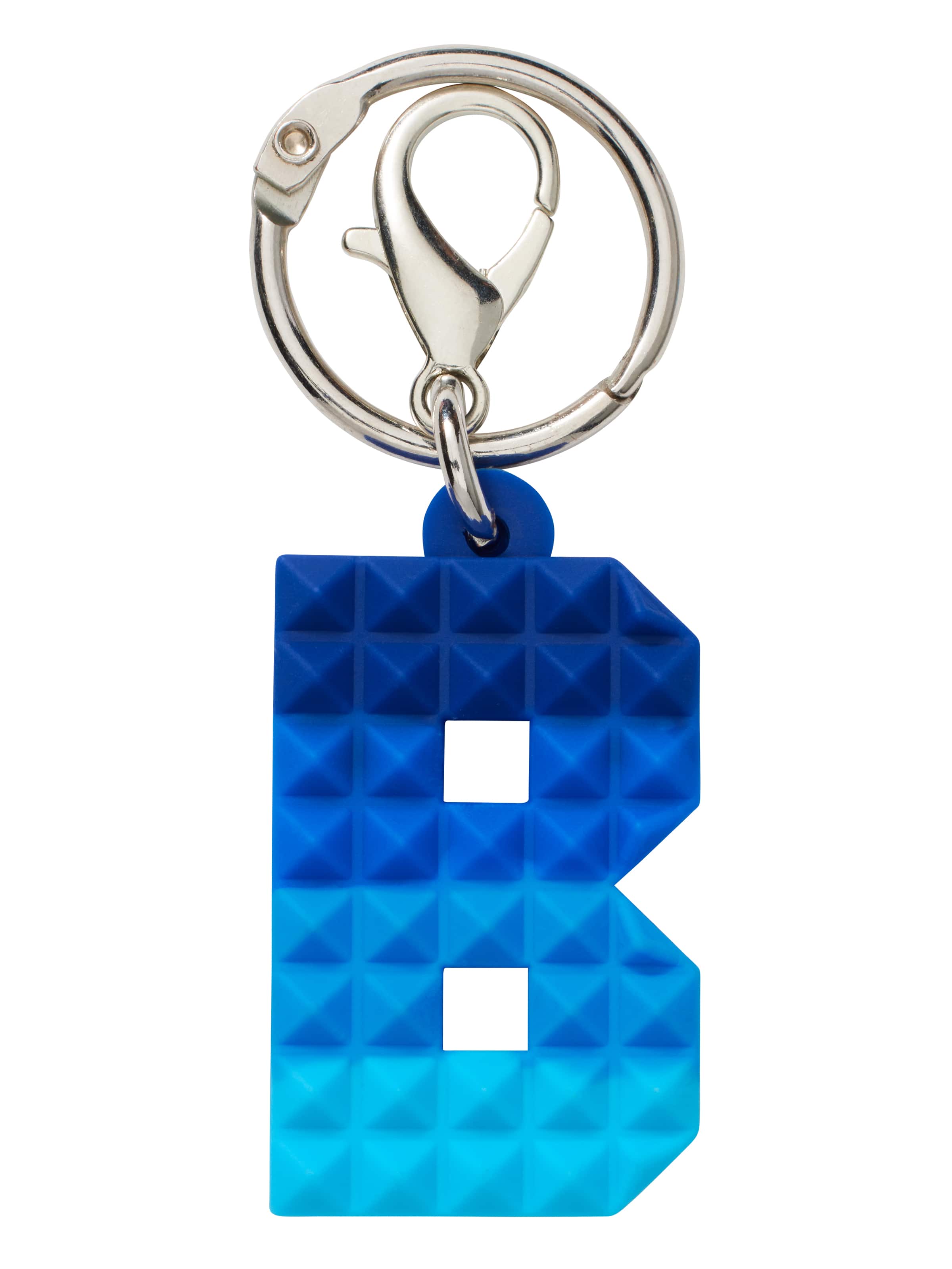 Spikey Blue Add-On Mini Alphabet Keyring