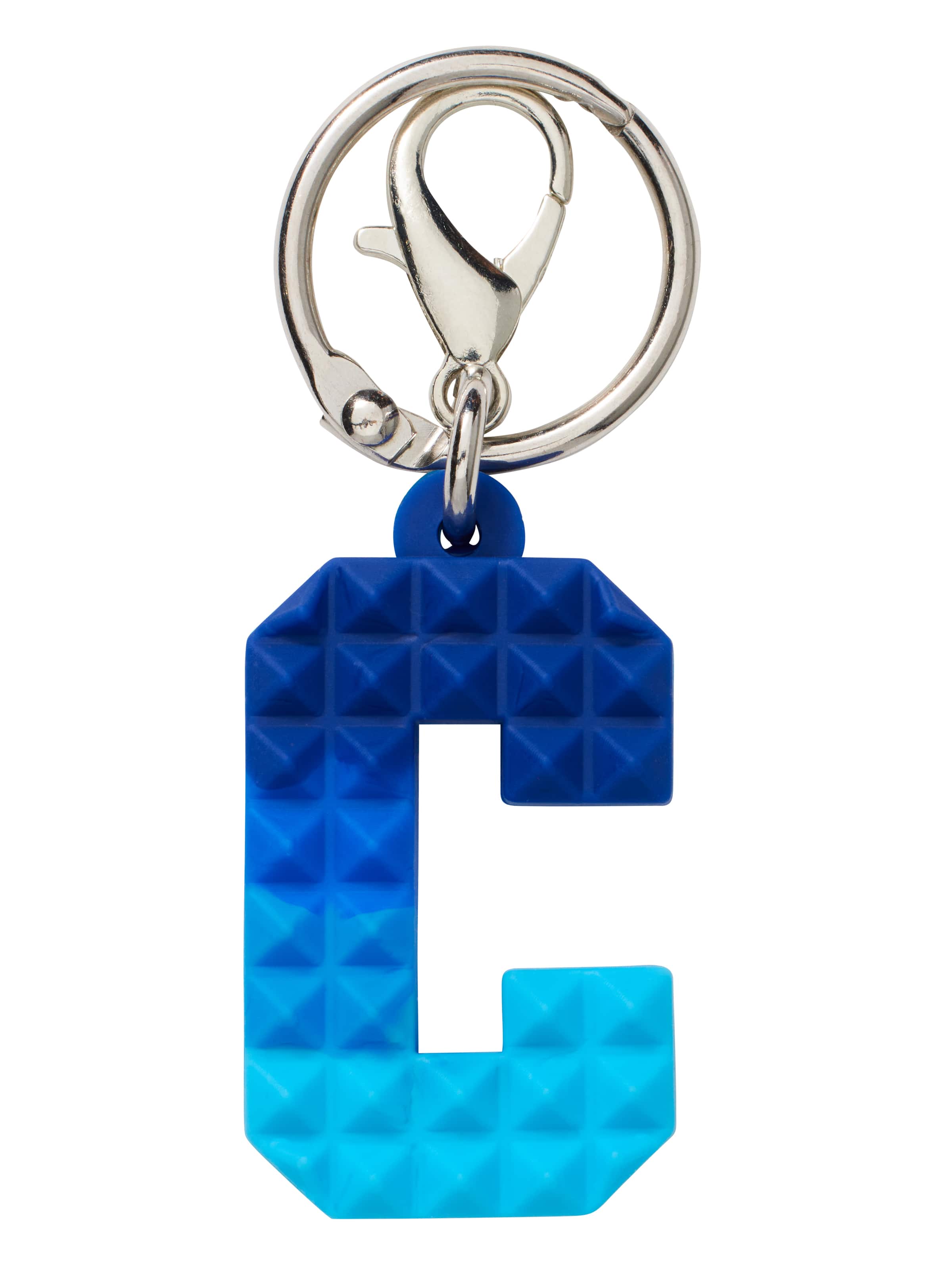 Spikey Blue Add-On Mini Alphabet Keyring