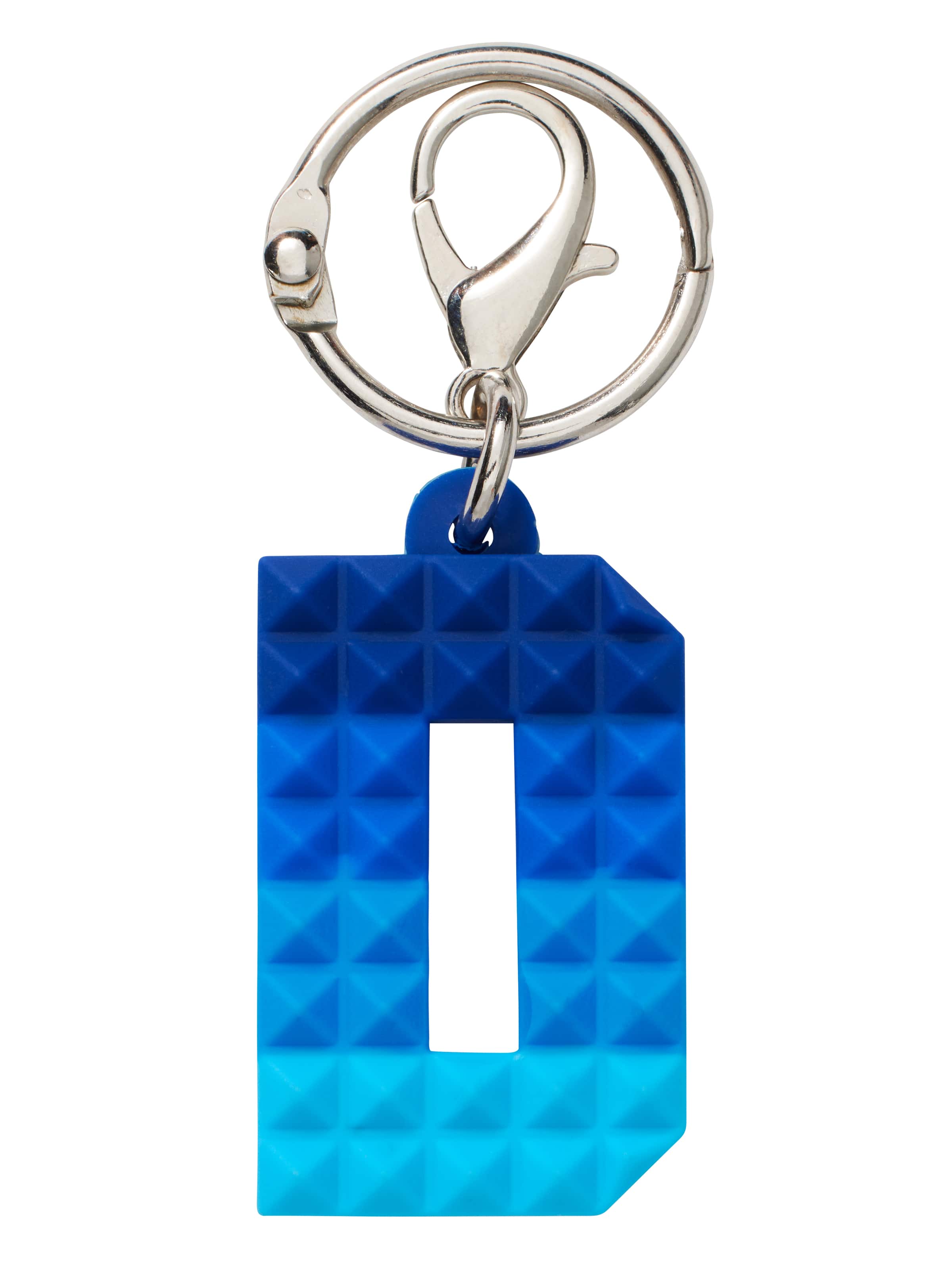 Spikey Blue Add-On Mini Alphabet Keyring