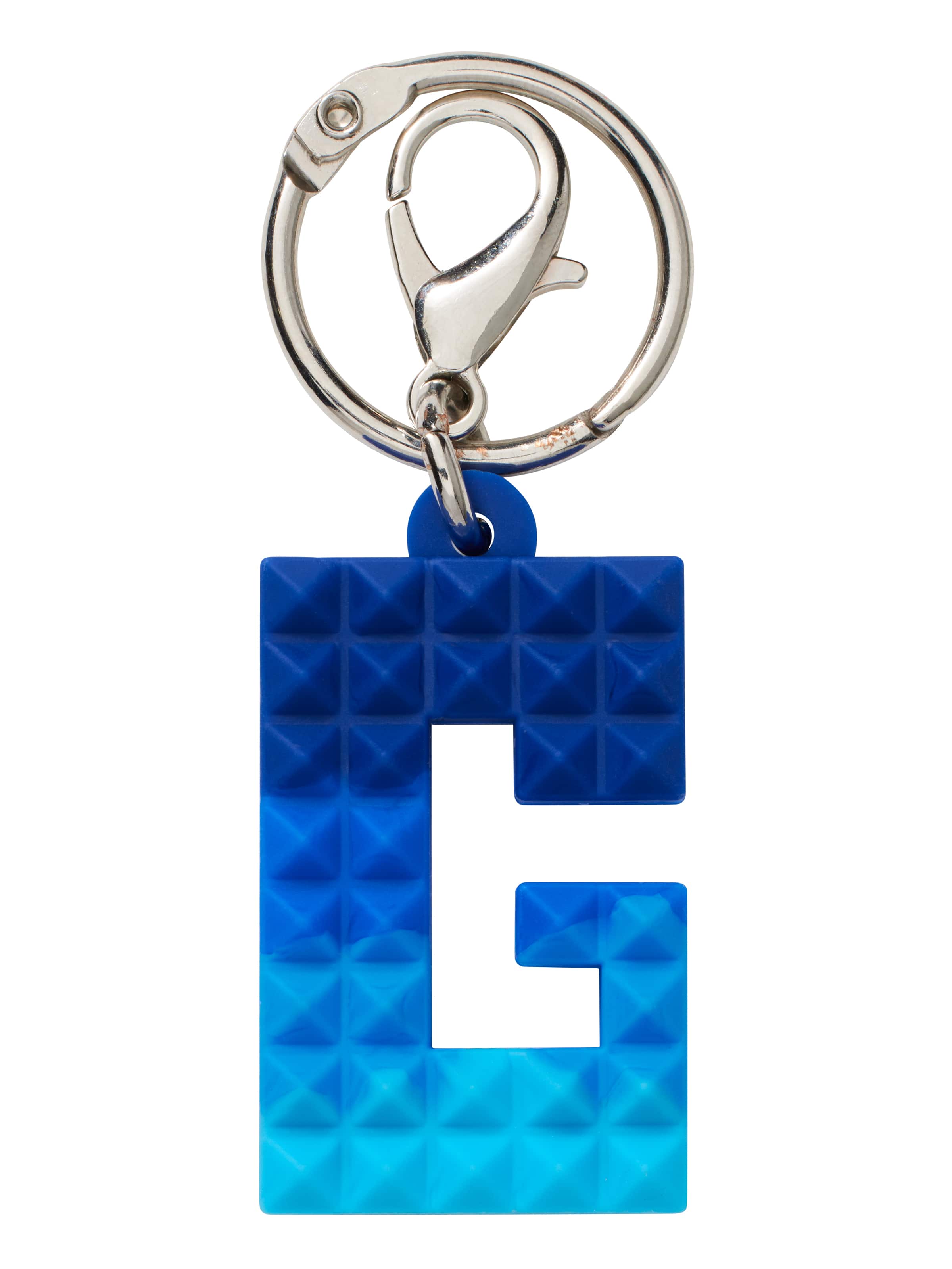 Spikey Blue Add-On Mini Alphabet Keyring
