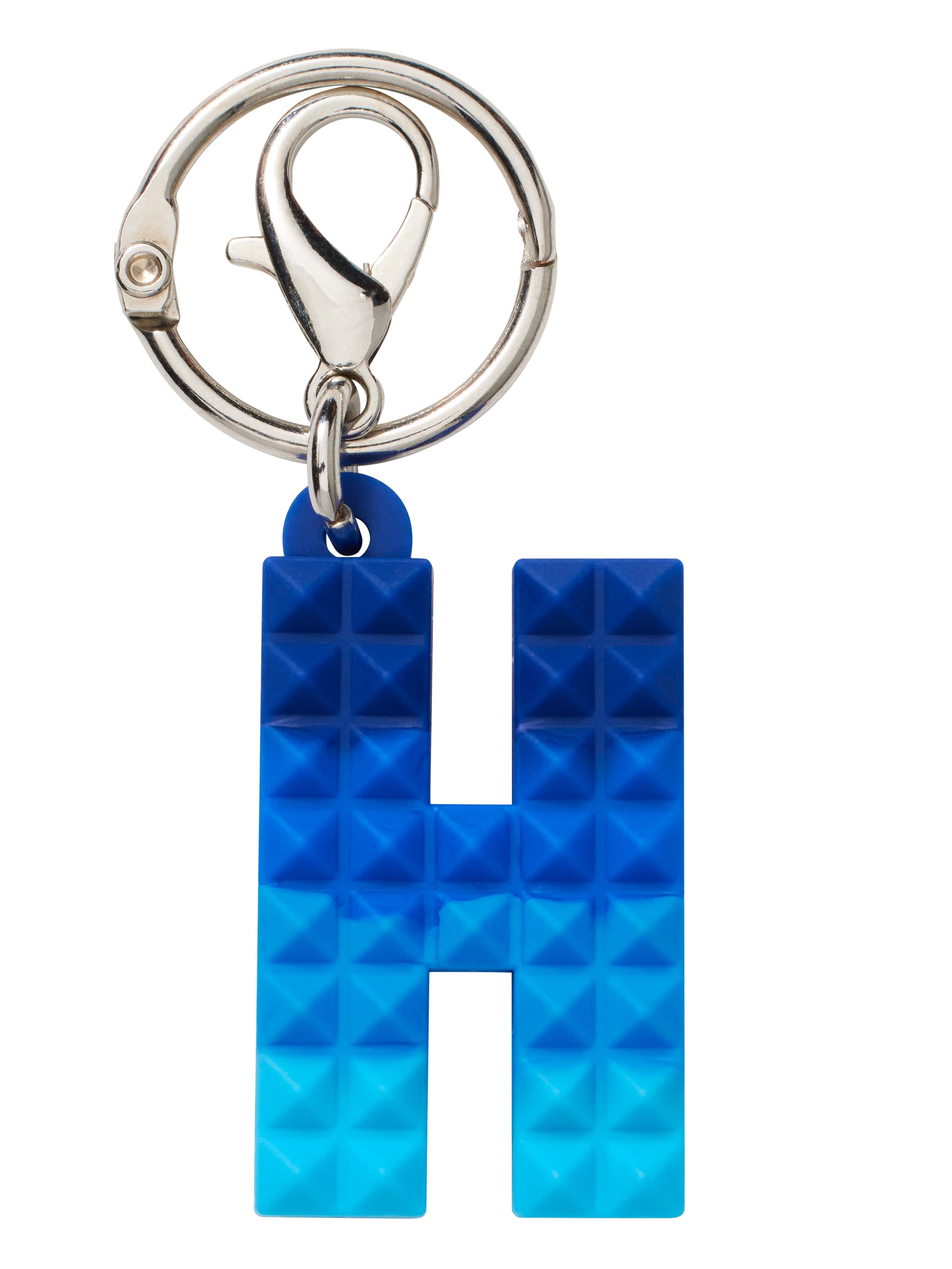 Spikey Blue Add-On Mini Alphabet Keyring
