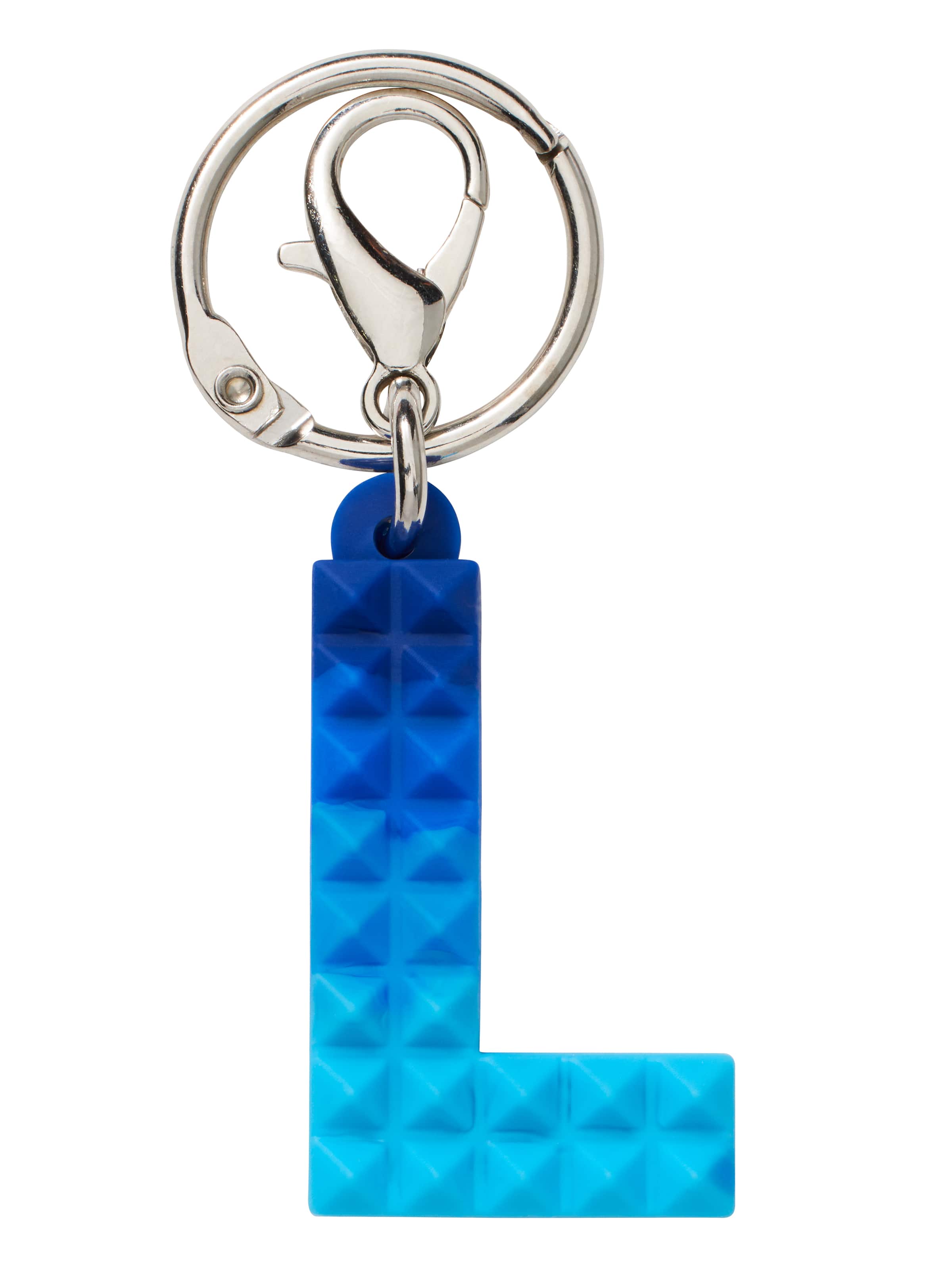 Spikey Blue Add-On Mini Alphabet Keyring