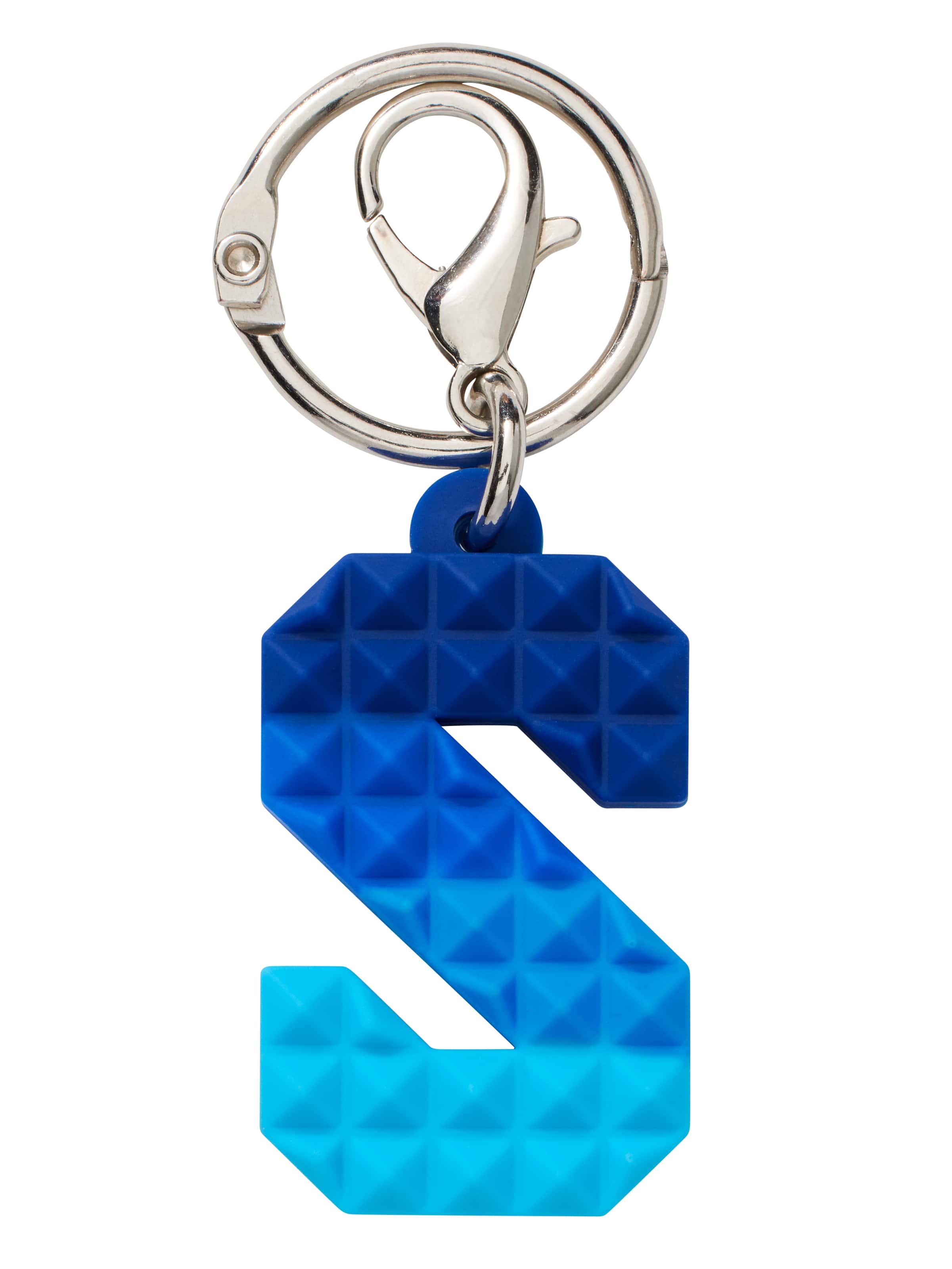 Spikey Blue Add-On Mini Alphabet Keyring