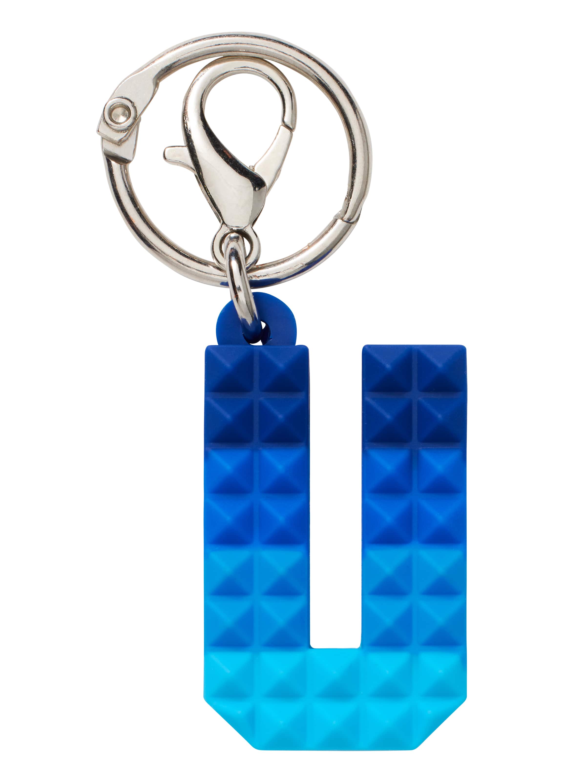 Spikey Blue Add-On Mini Alphabet Keyring
